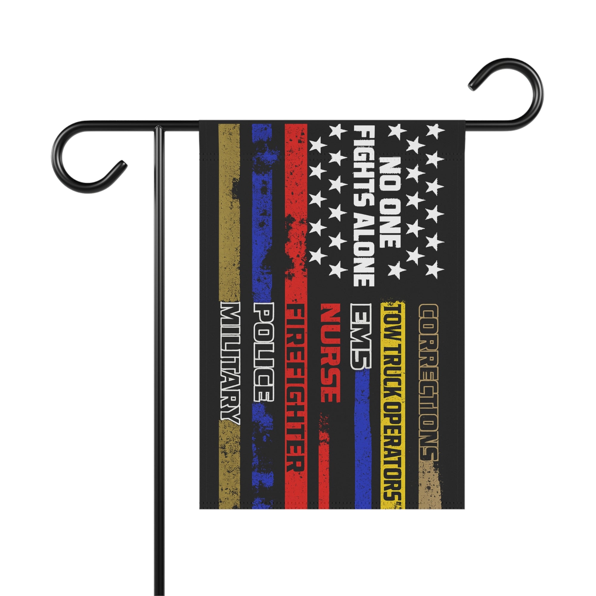 No One Fights Alone Towing Garden Flag - Double-side print