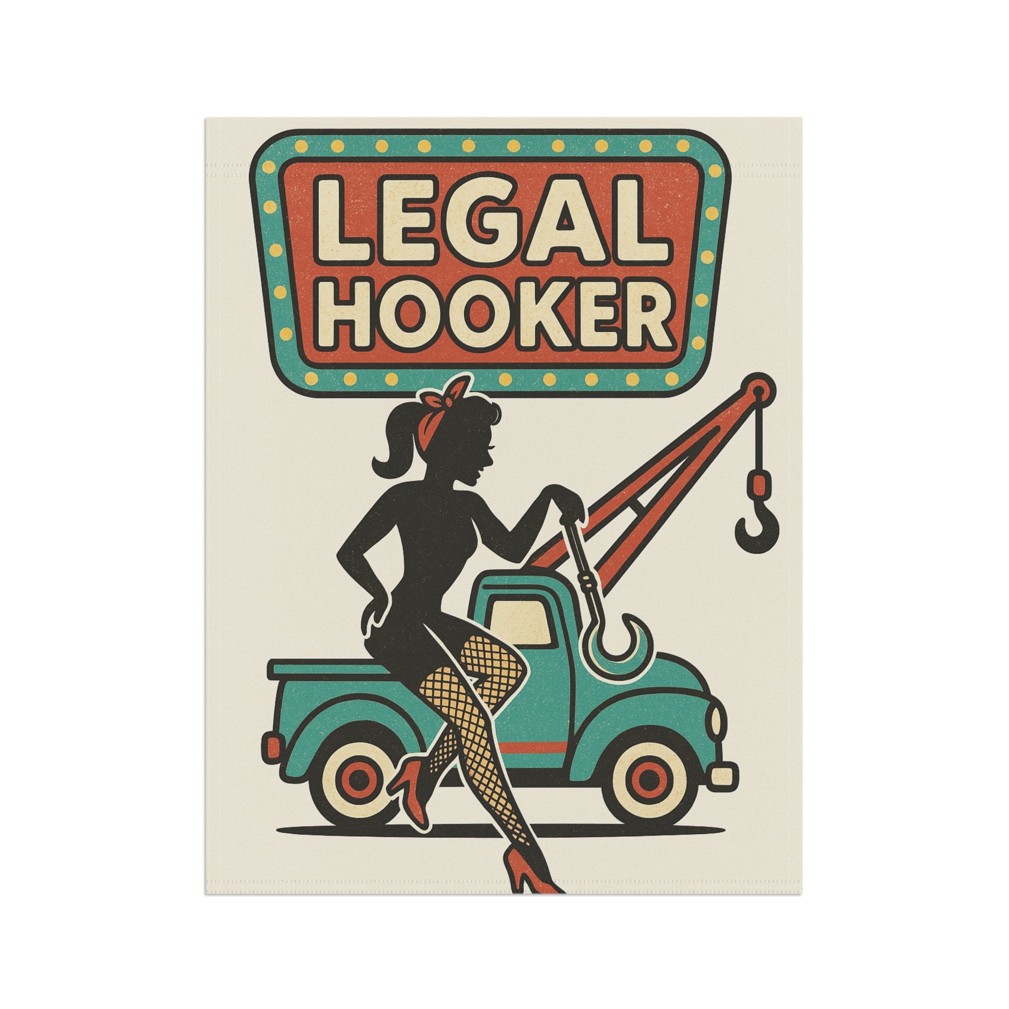 Legal Hooked Garden Flag - Double-side print