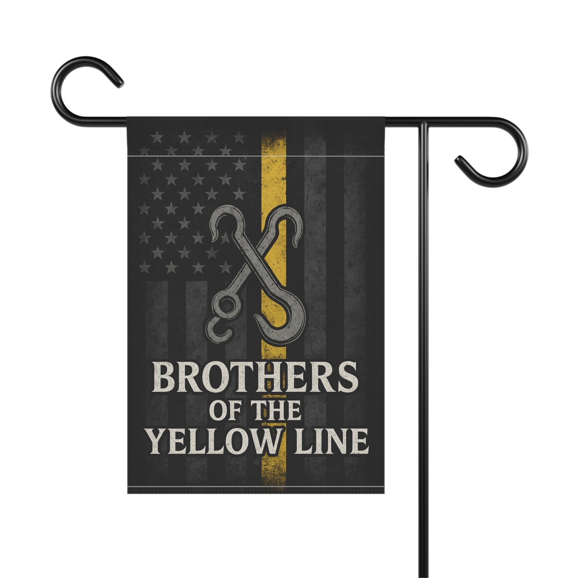Brothers Of The Yellow Line Garden Flag - Double-side print