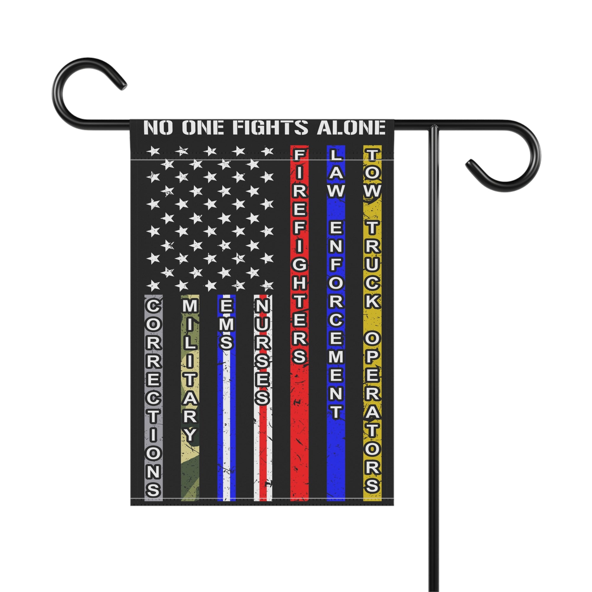 No One Fights Alone Garden Flag - Double-side print