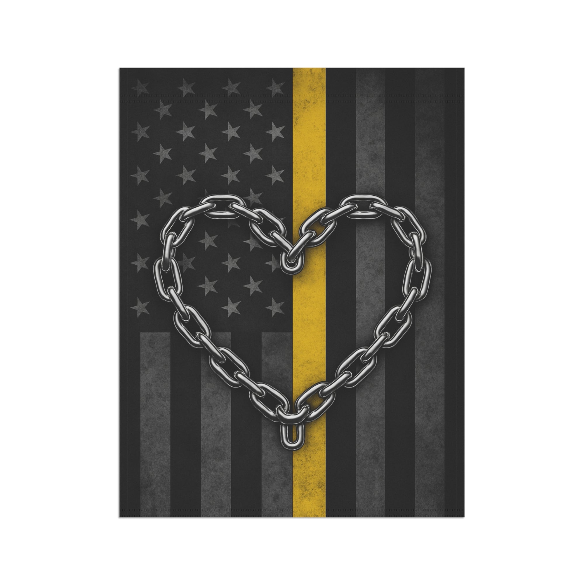 Tow Life Chain Heart Garden Flag - Double-side print