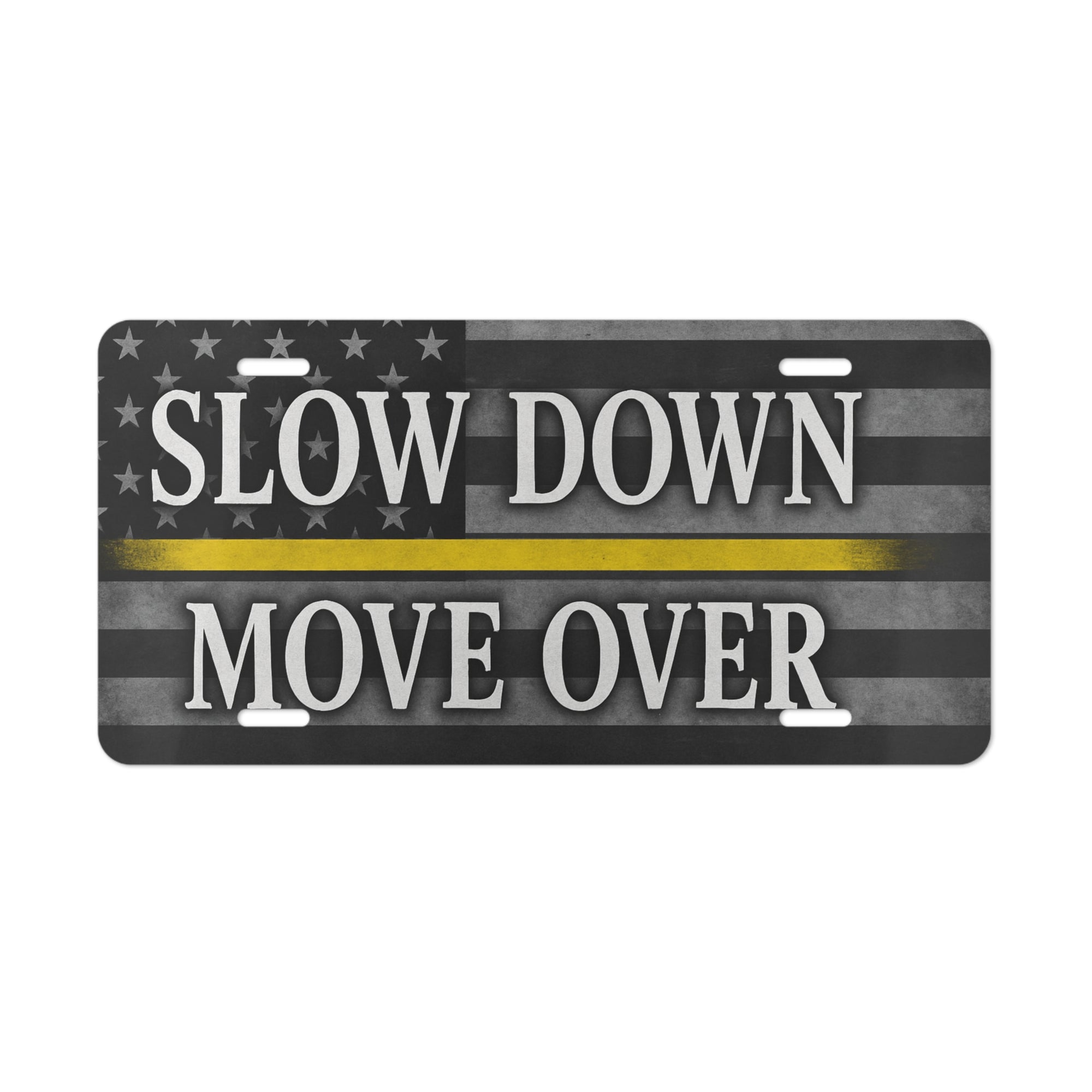 Slow Down Move Over Vanity Plate