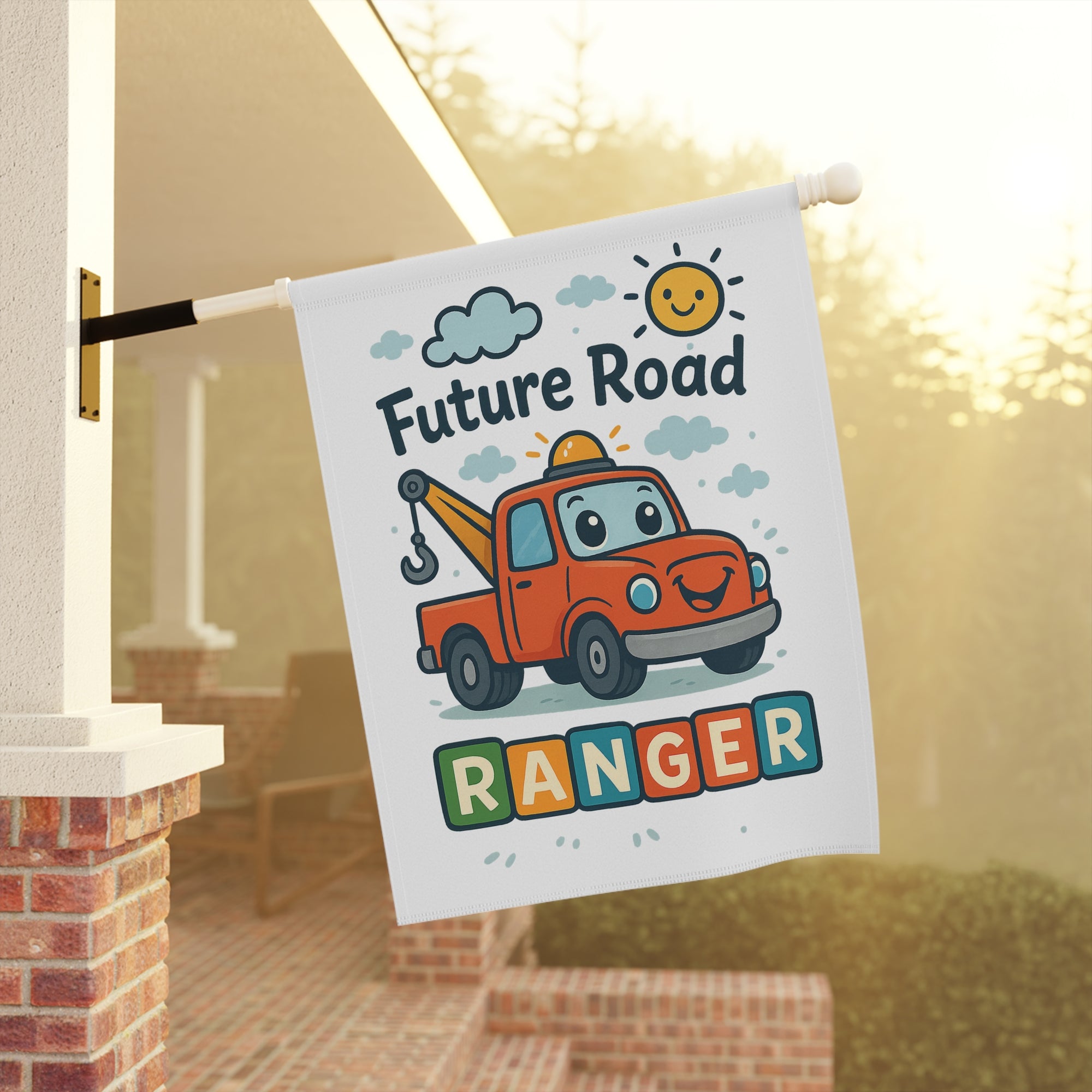 Future Road Ranger Garden Flag- Double-side print