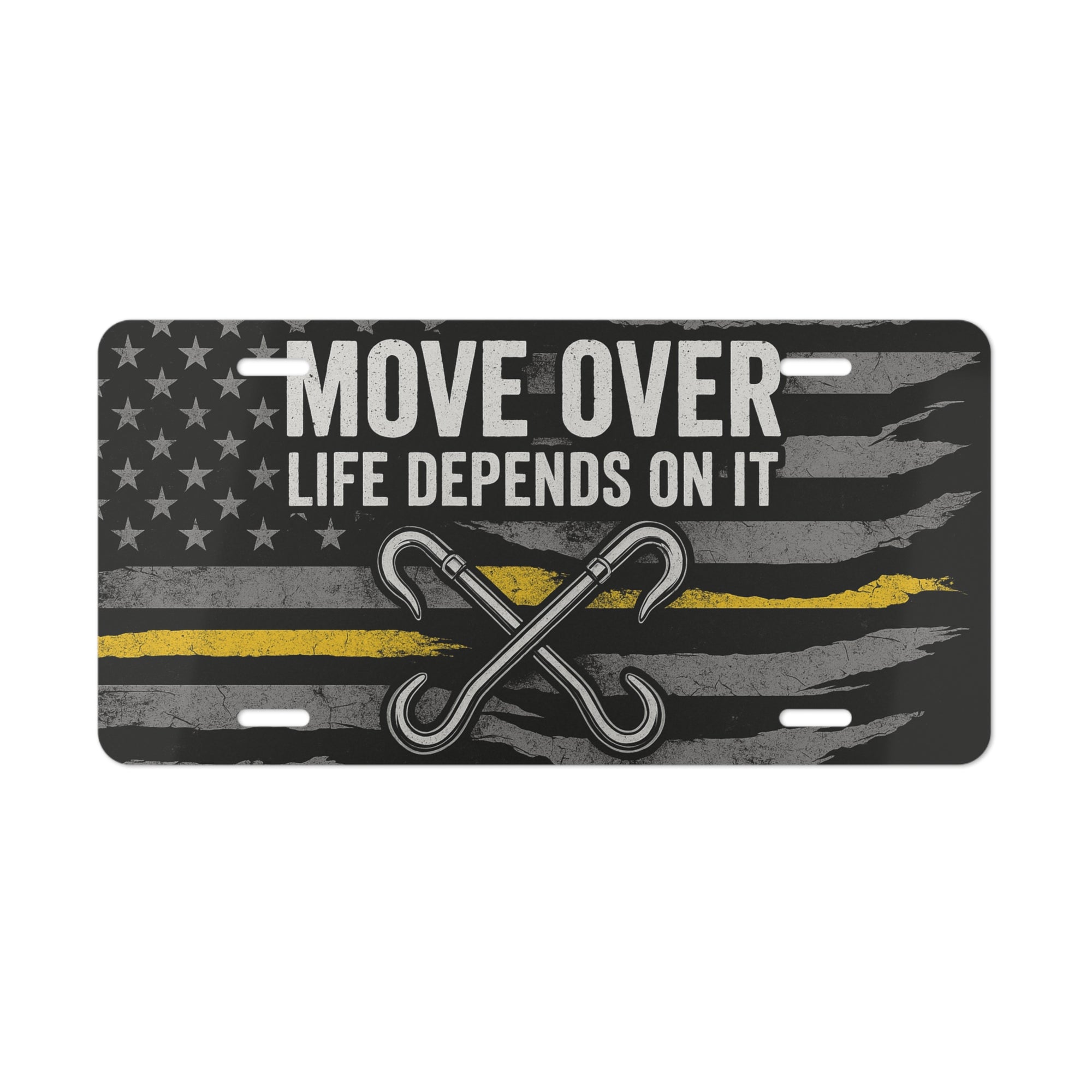 Move Over – Life Depends On It Vanity Plate