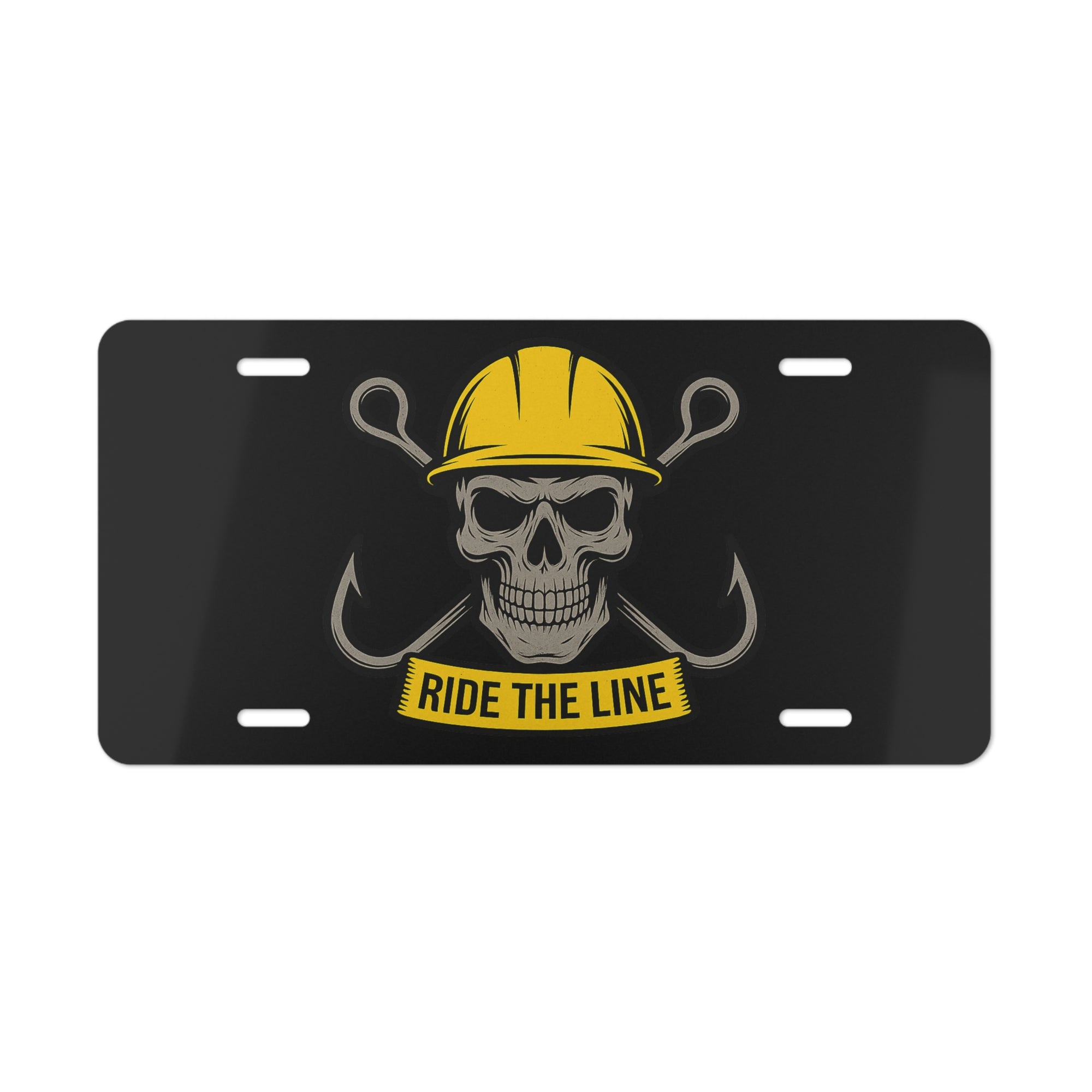 Ride The Line Skull Plate – Tow Operator Hook & Hard Hat Design