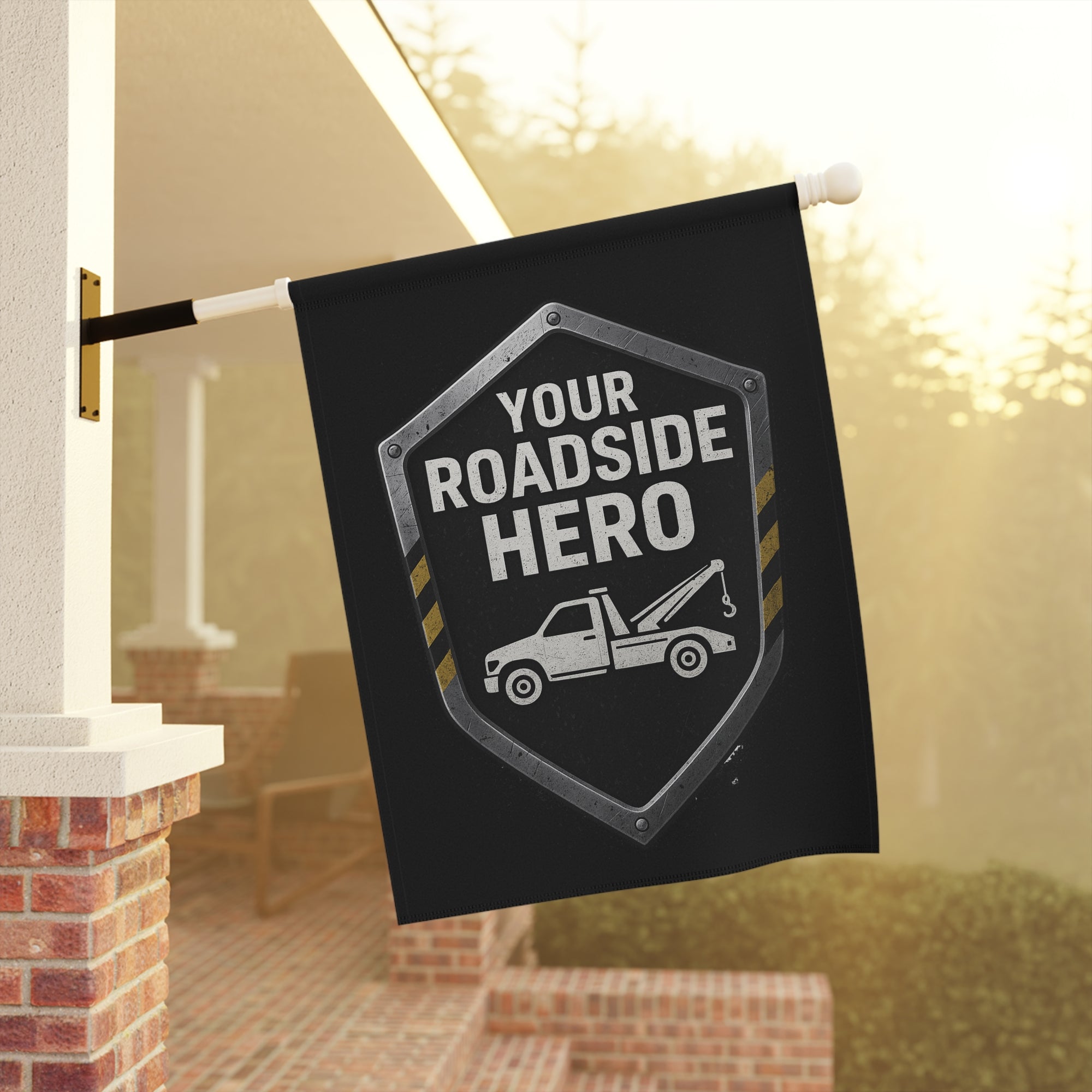 Your Roadside Hero Garden Flag - Double-side print