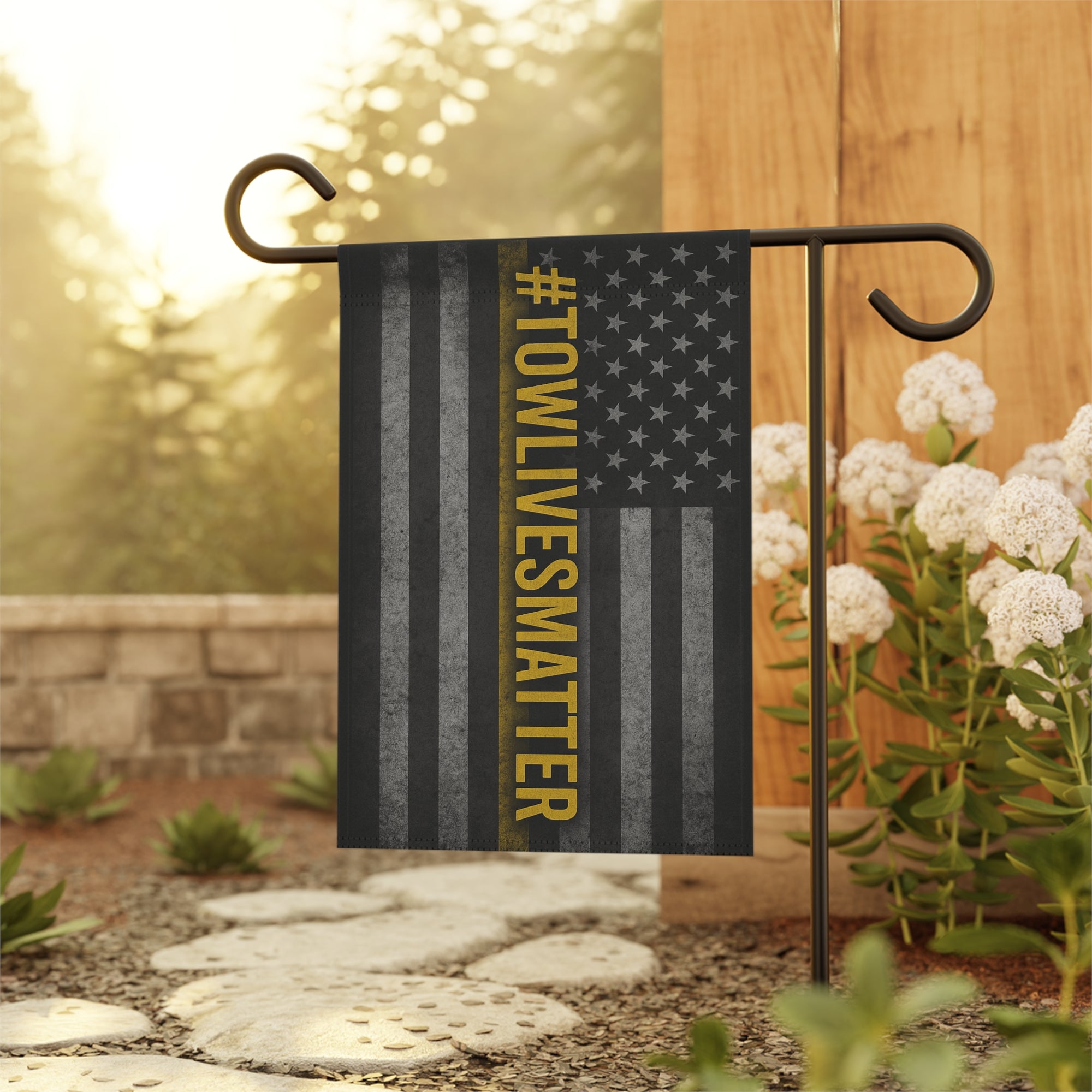 #Towlivesmatter Garden Flag - Double-side print