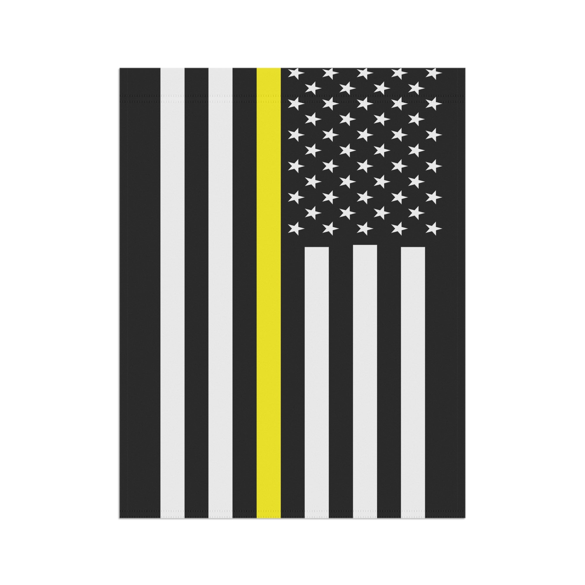 Thin Yellow line Garden Flag - Double-side print