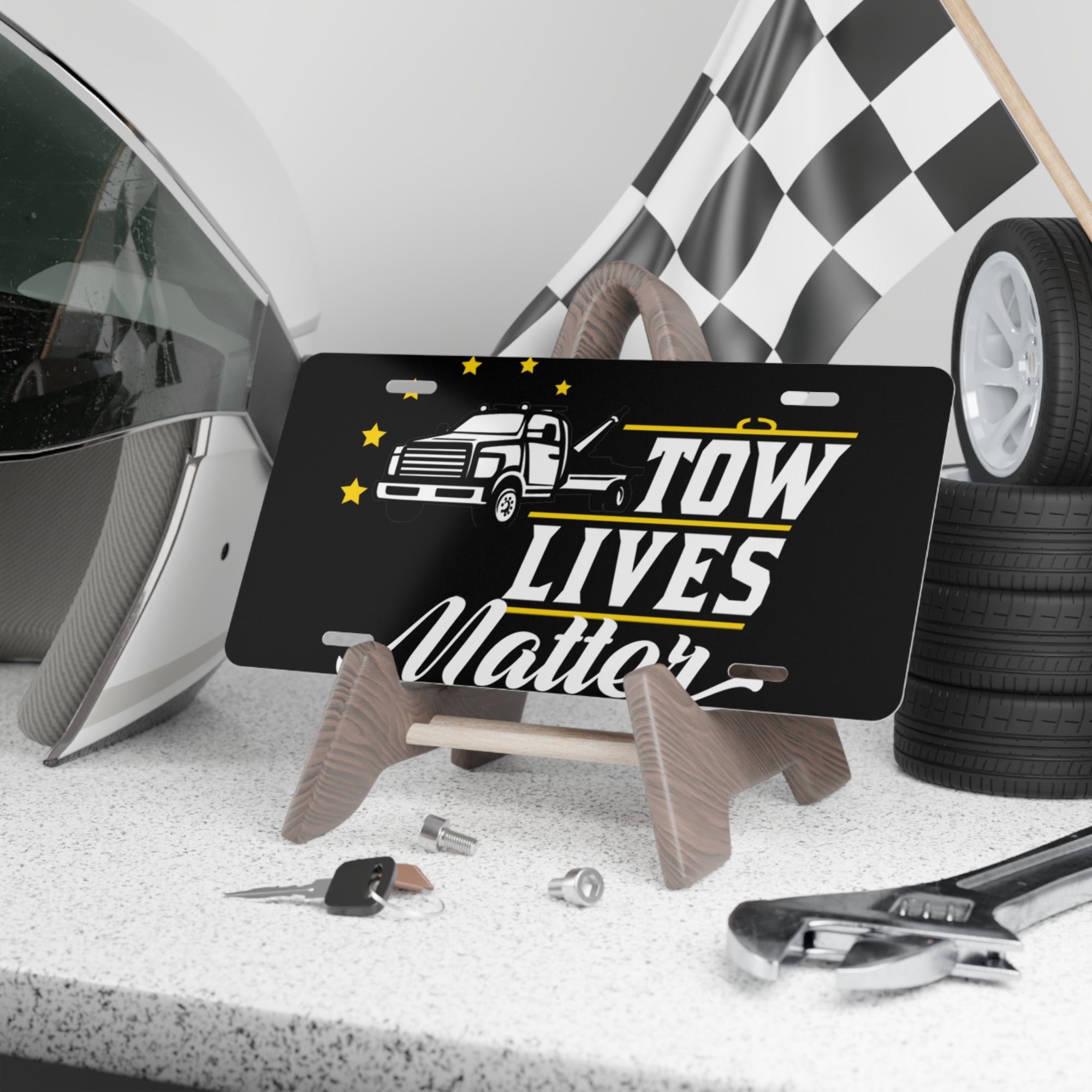 Tow lives Matter Vanity Plate
