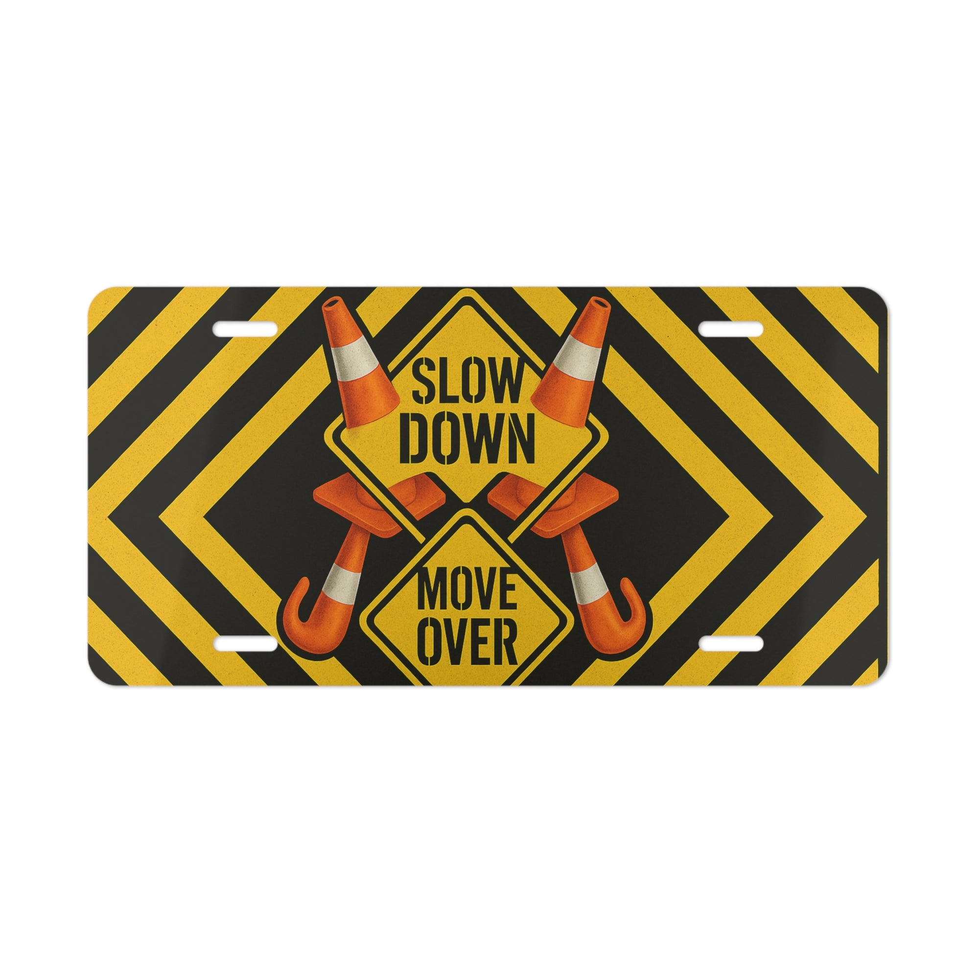 Slow Down Move Over Vanity Plate