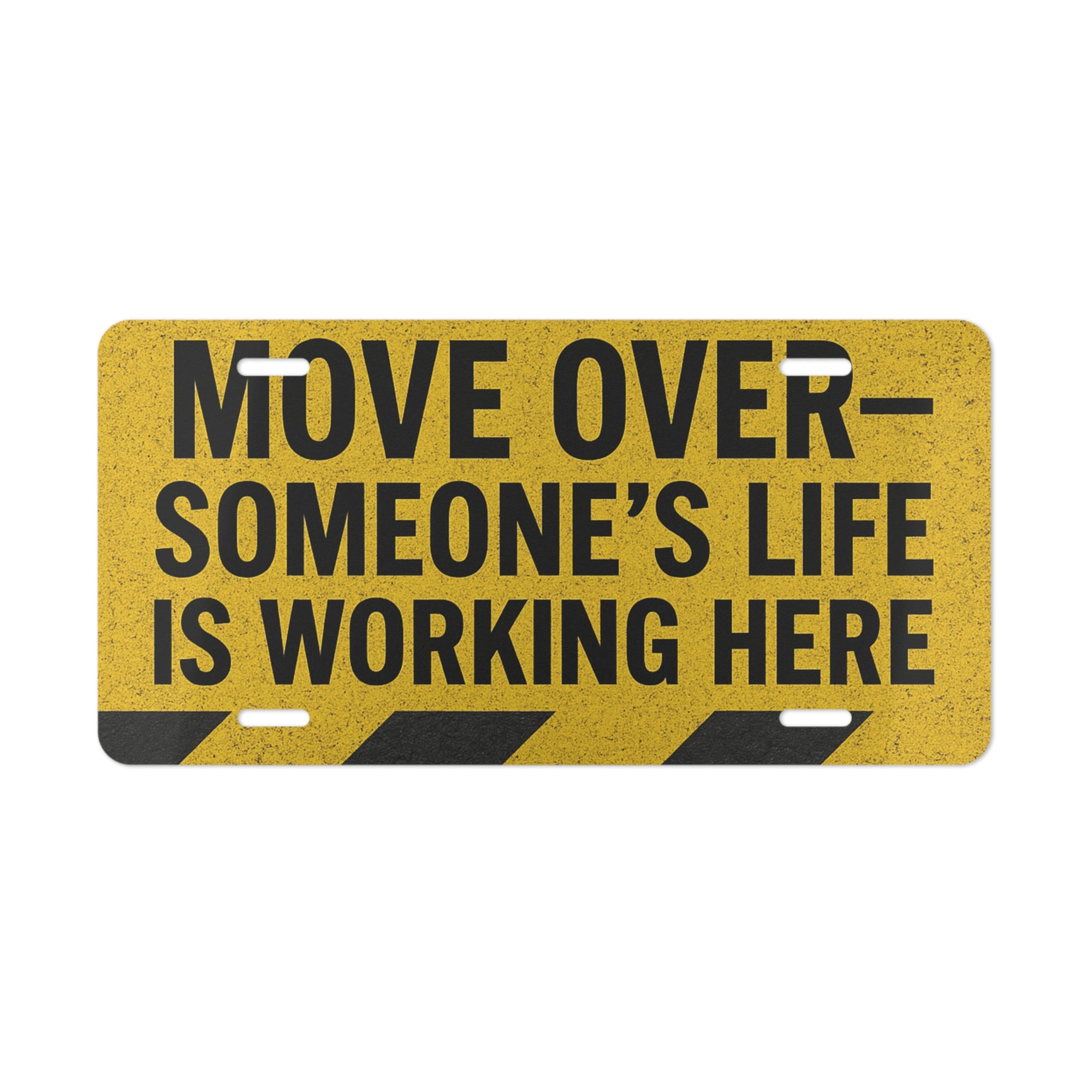 Move Over License Plate