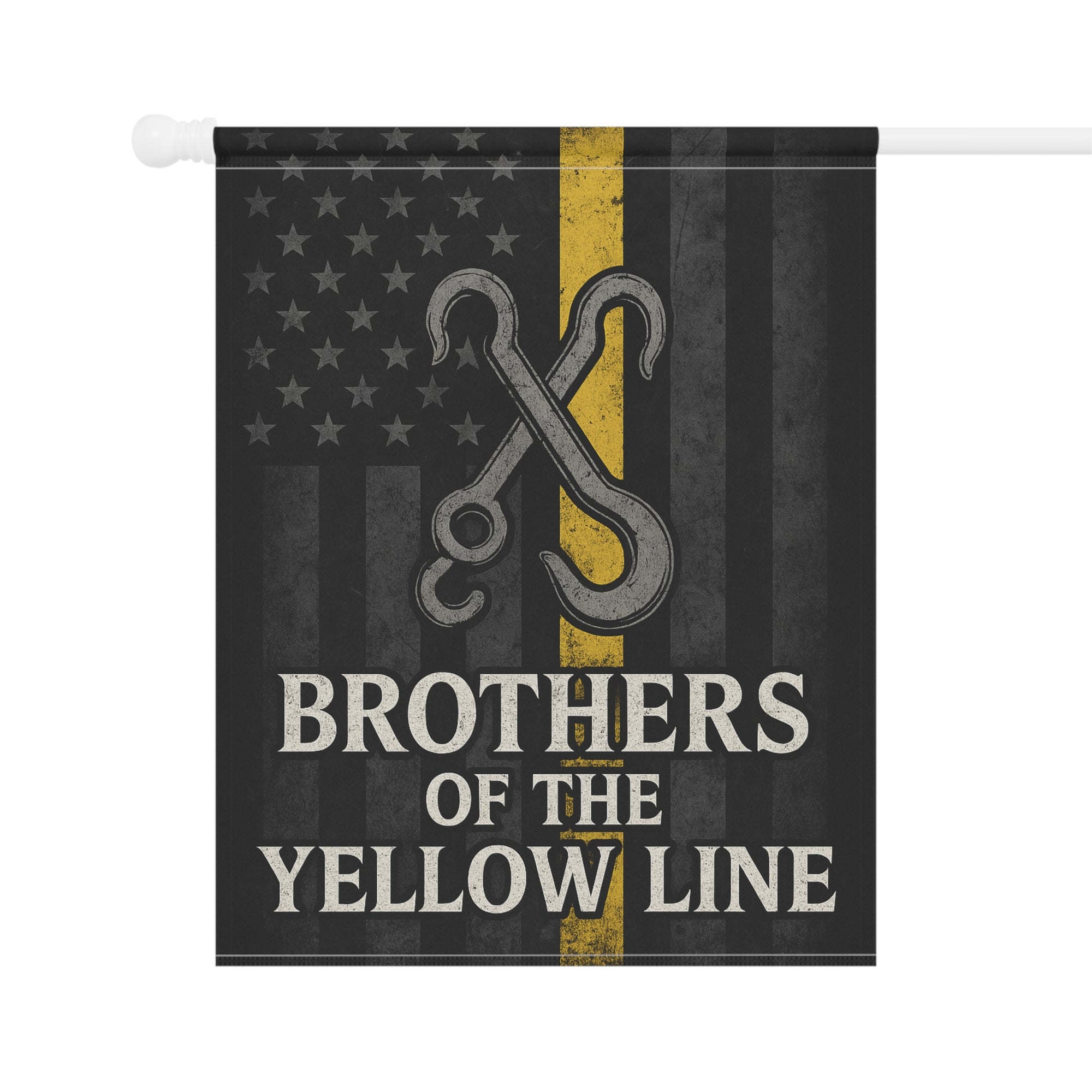 Brothers Of The Yellow Line Garden Flag - Double-side print