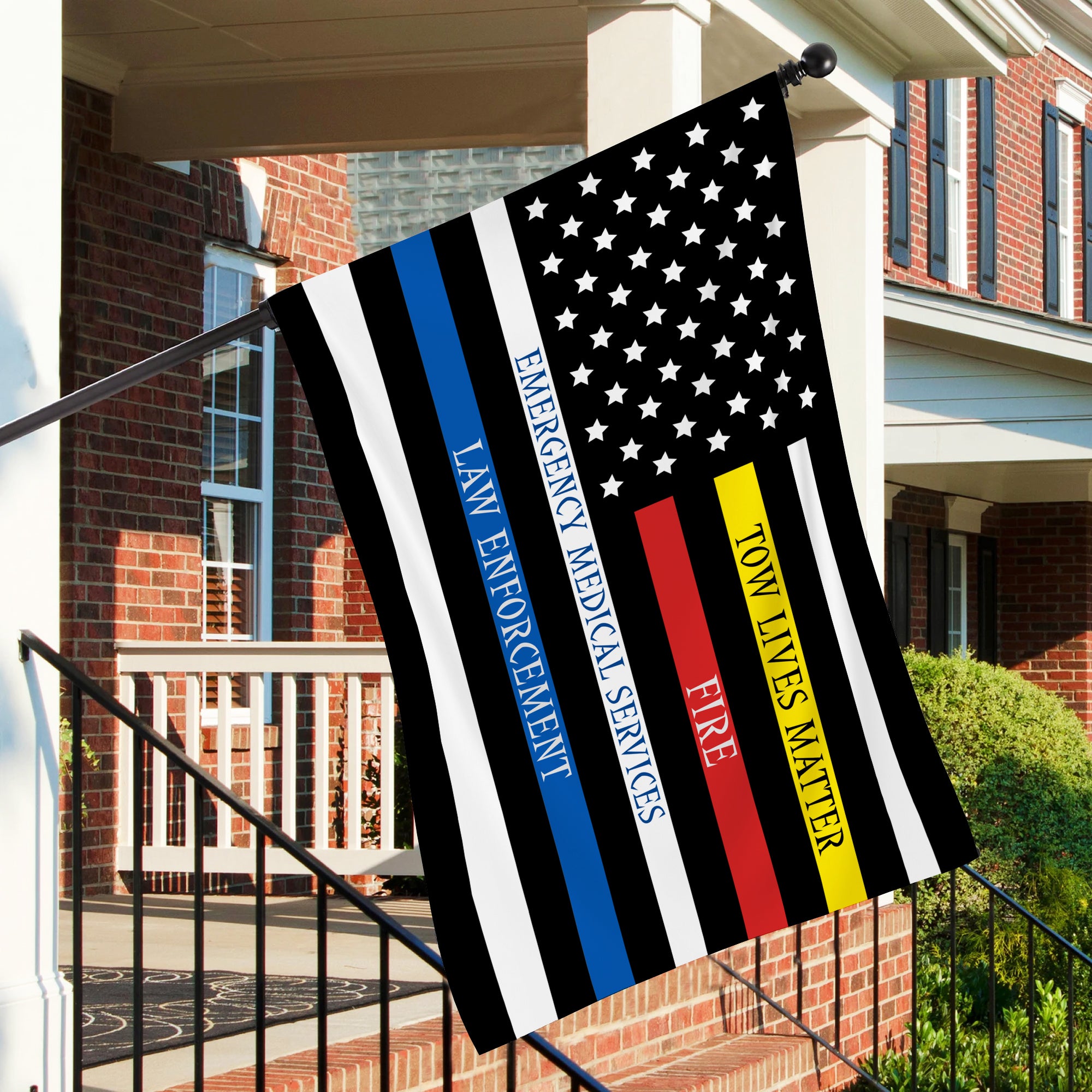 Tow Lives Matter Support Flag – Sided Tow Flag