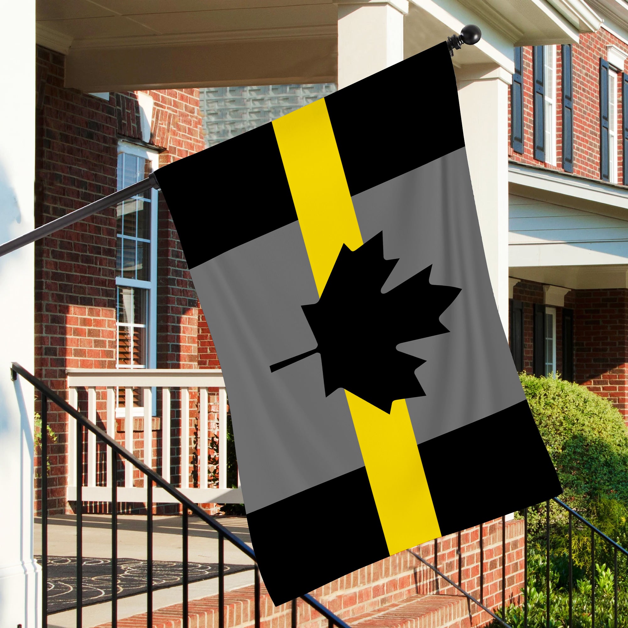 Canadian Thin Yellow Line Tow Flag – Double Sided Print