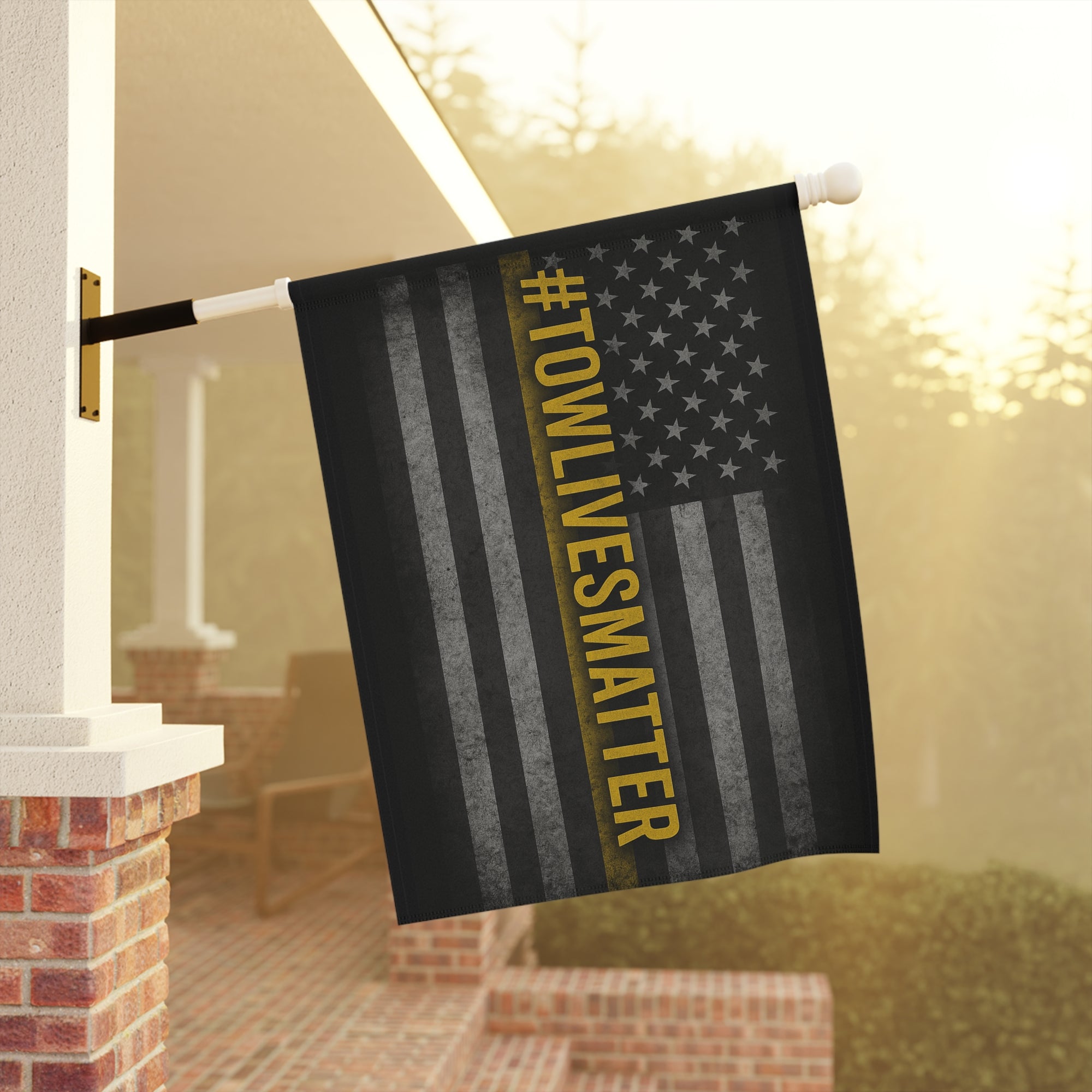 #Towlivesmatter Garden Flag - Double-side print
