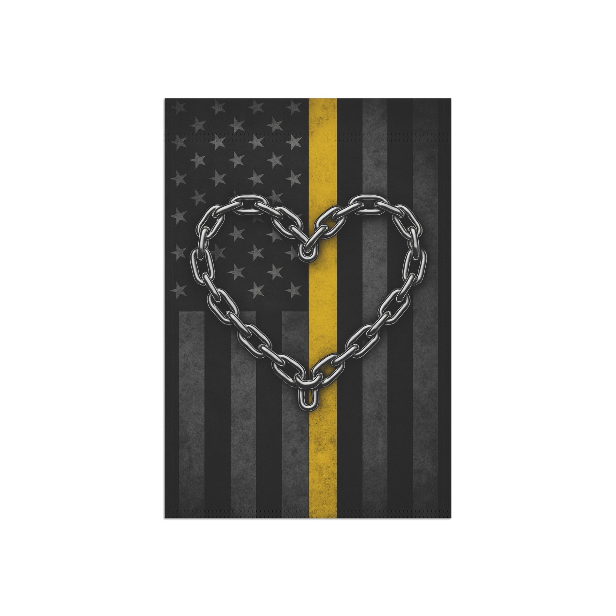 Tow Life Chain Heart Garden Flag - Double-side print