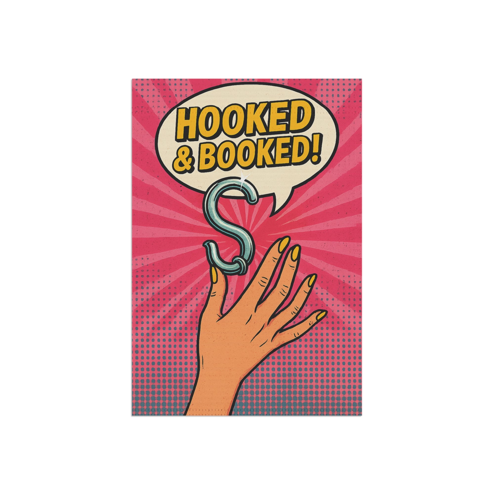 Hooked & Booked Garden Flag - Double-side print