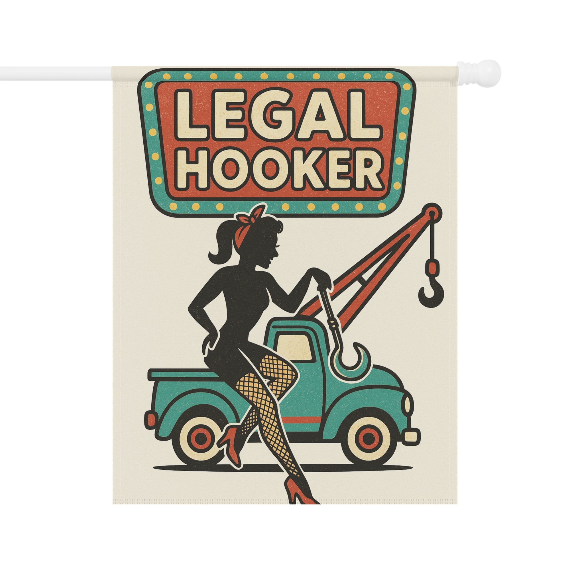 Legal Hooked Garden Flag - Double-side print