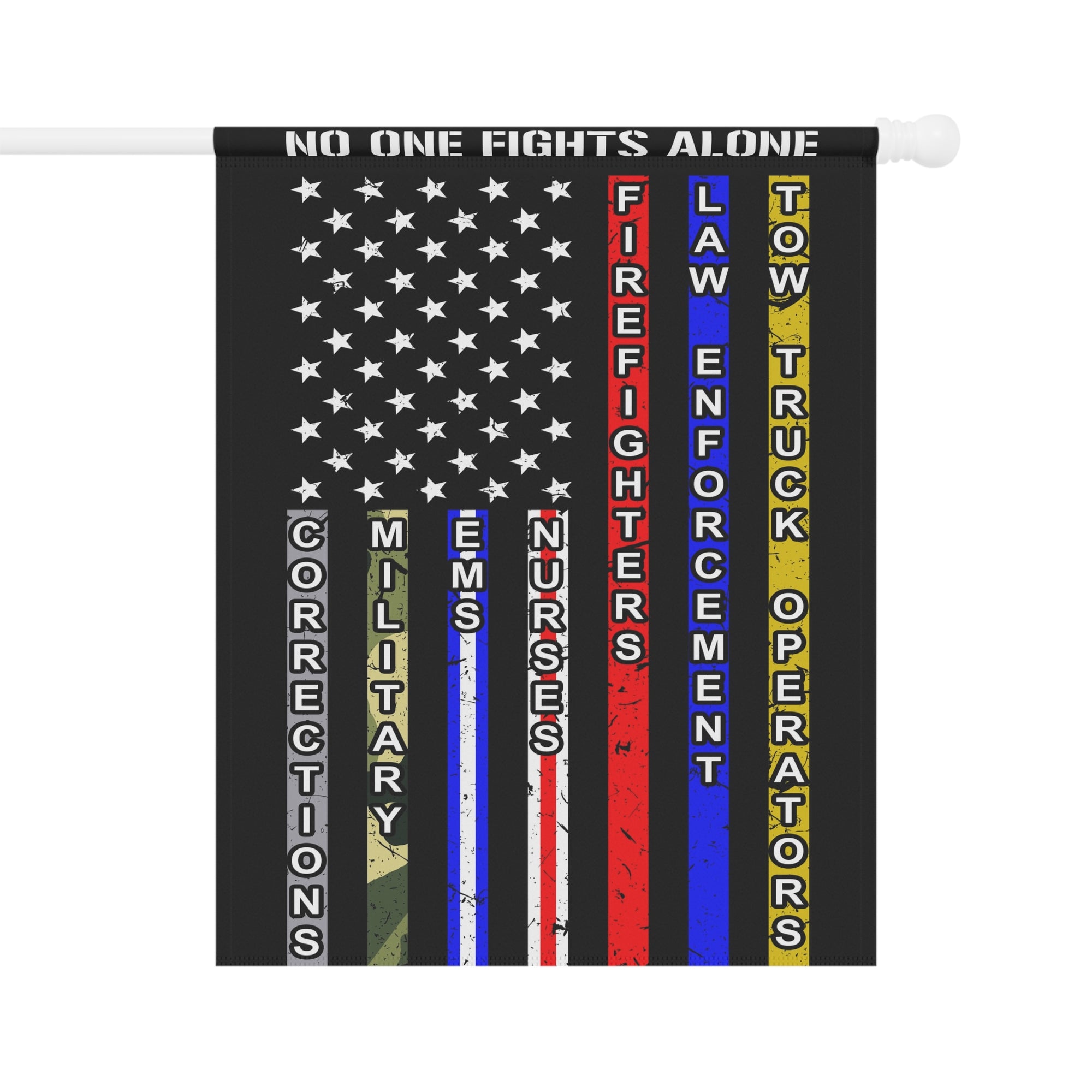 No One Fights Alone Garden Flag - Double-side print