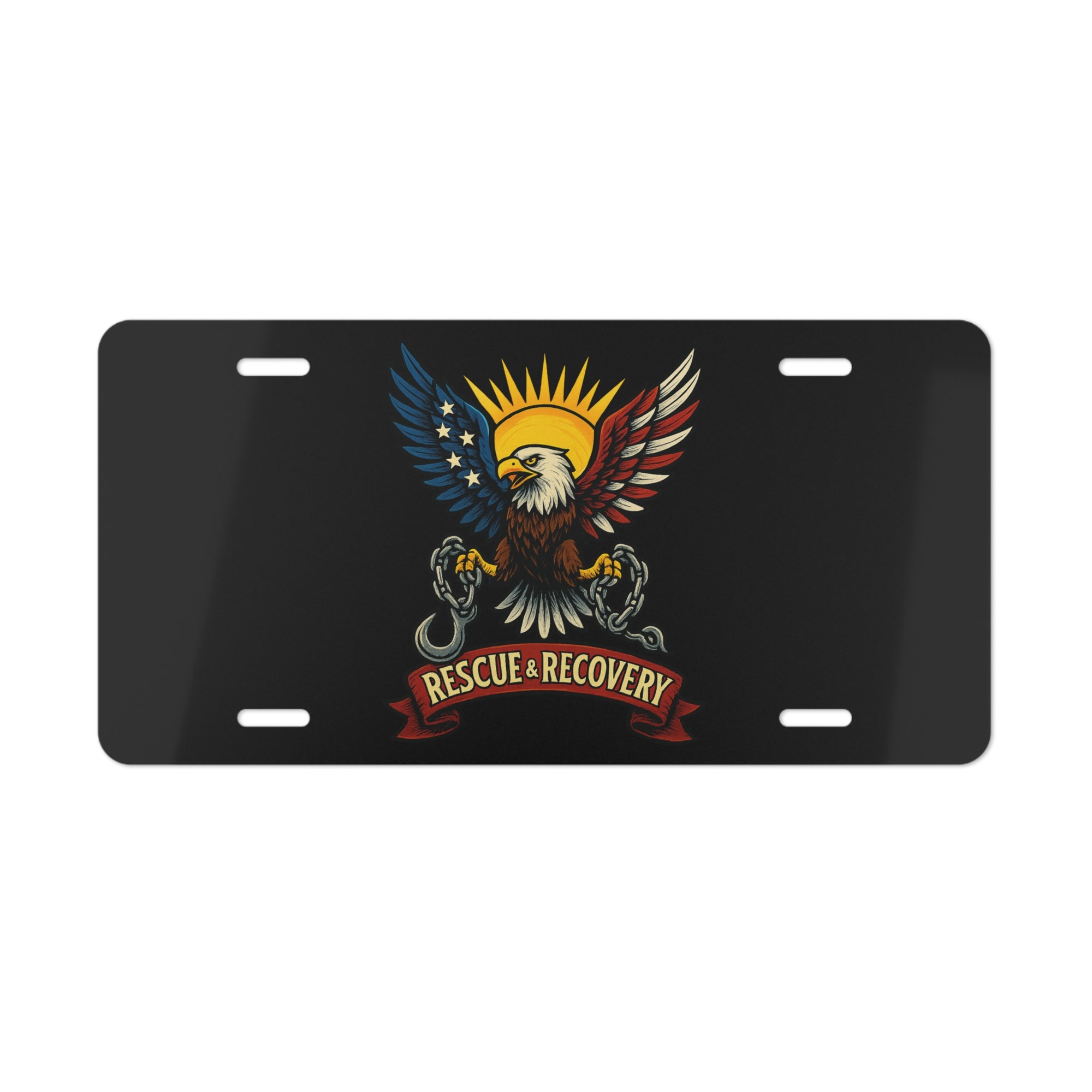 Rescue And Recovery License Plate
