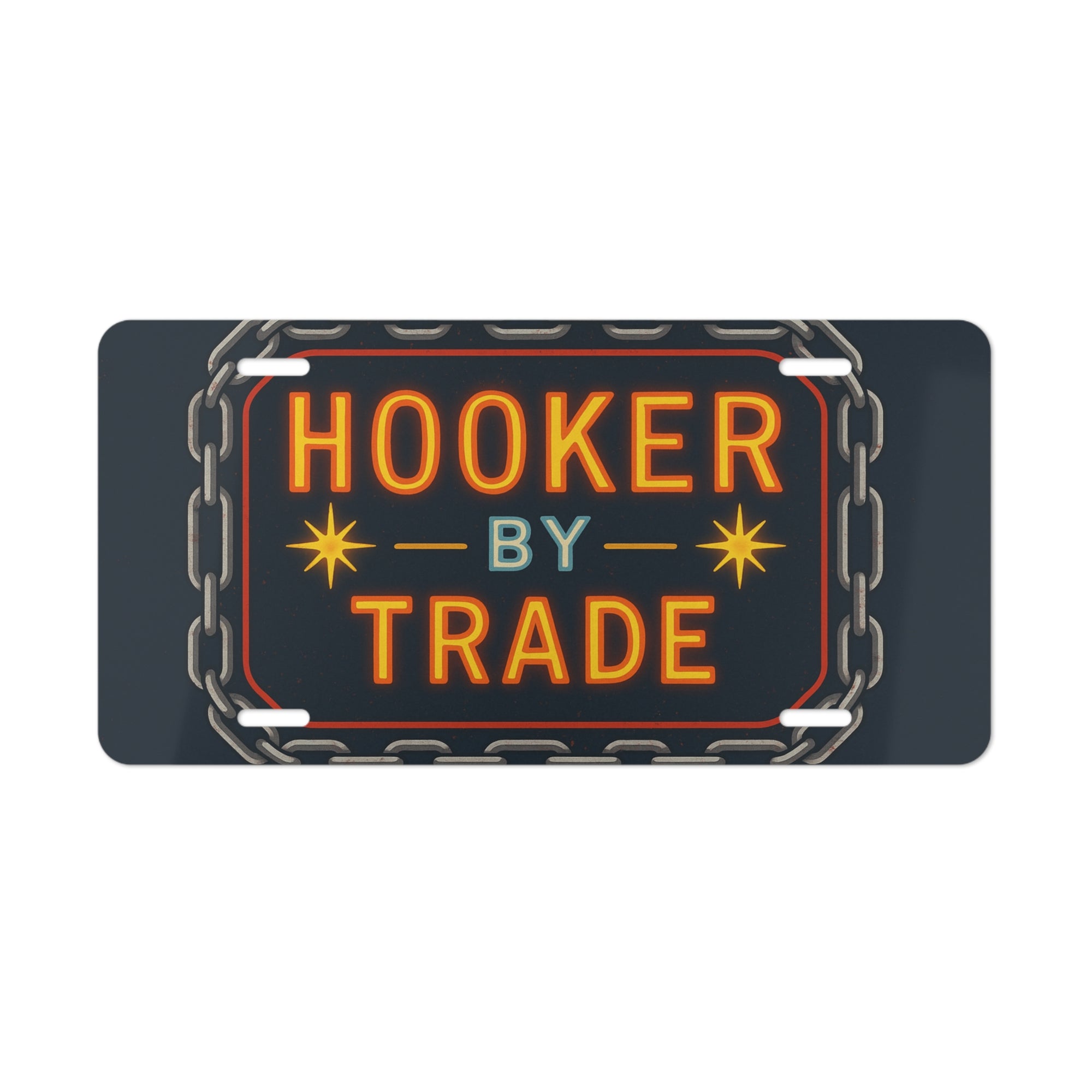 Hooker By Trade Vanity Plate