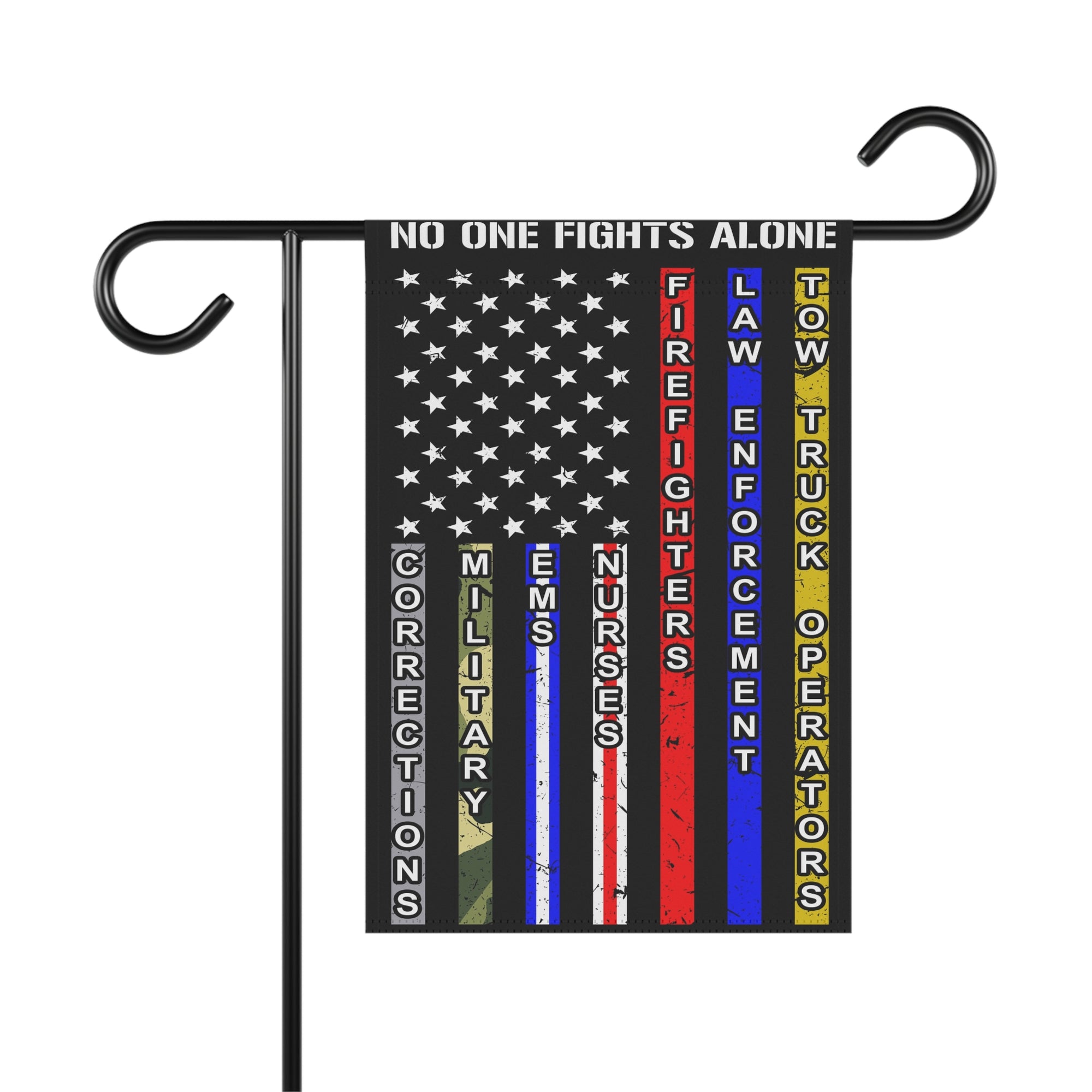 No One Fights Alone Garden Flag - Double-side print