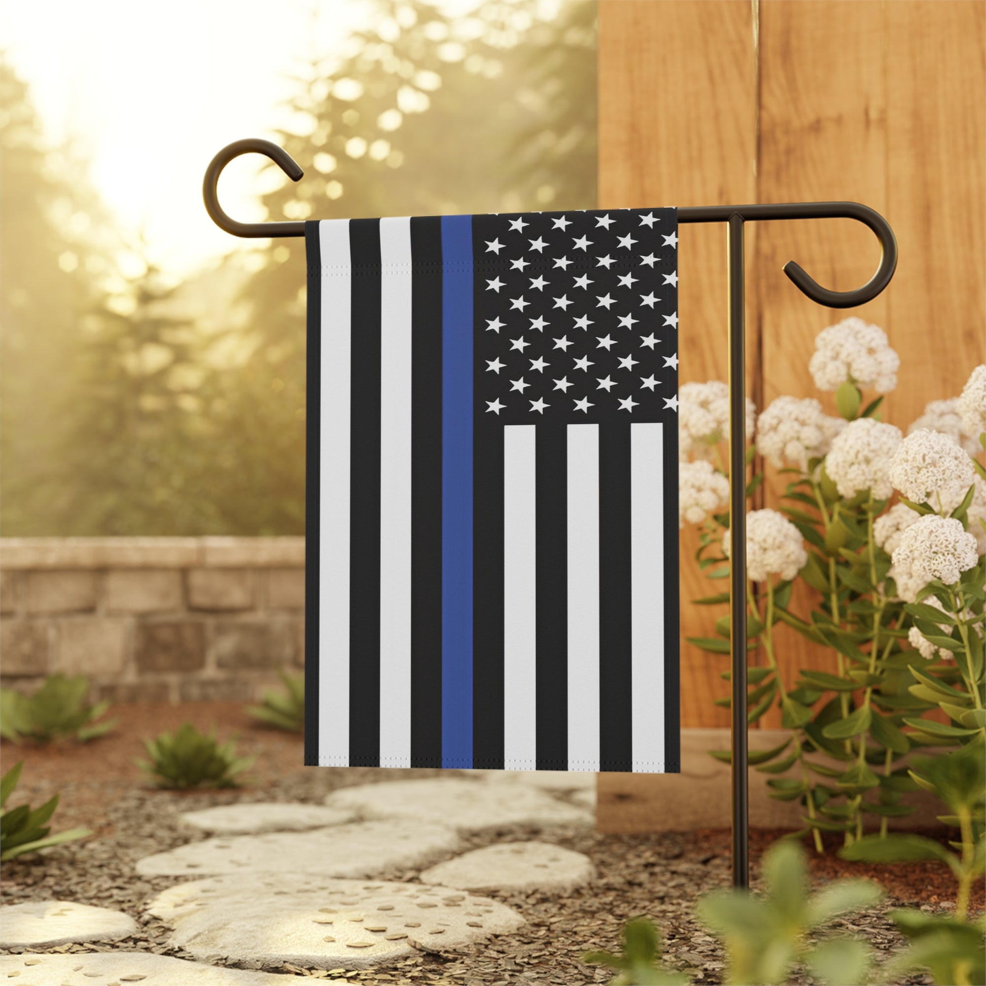 Thin Blue Line Garden Flag - Double-side print