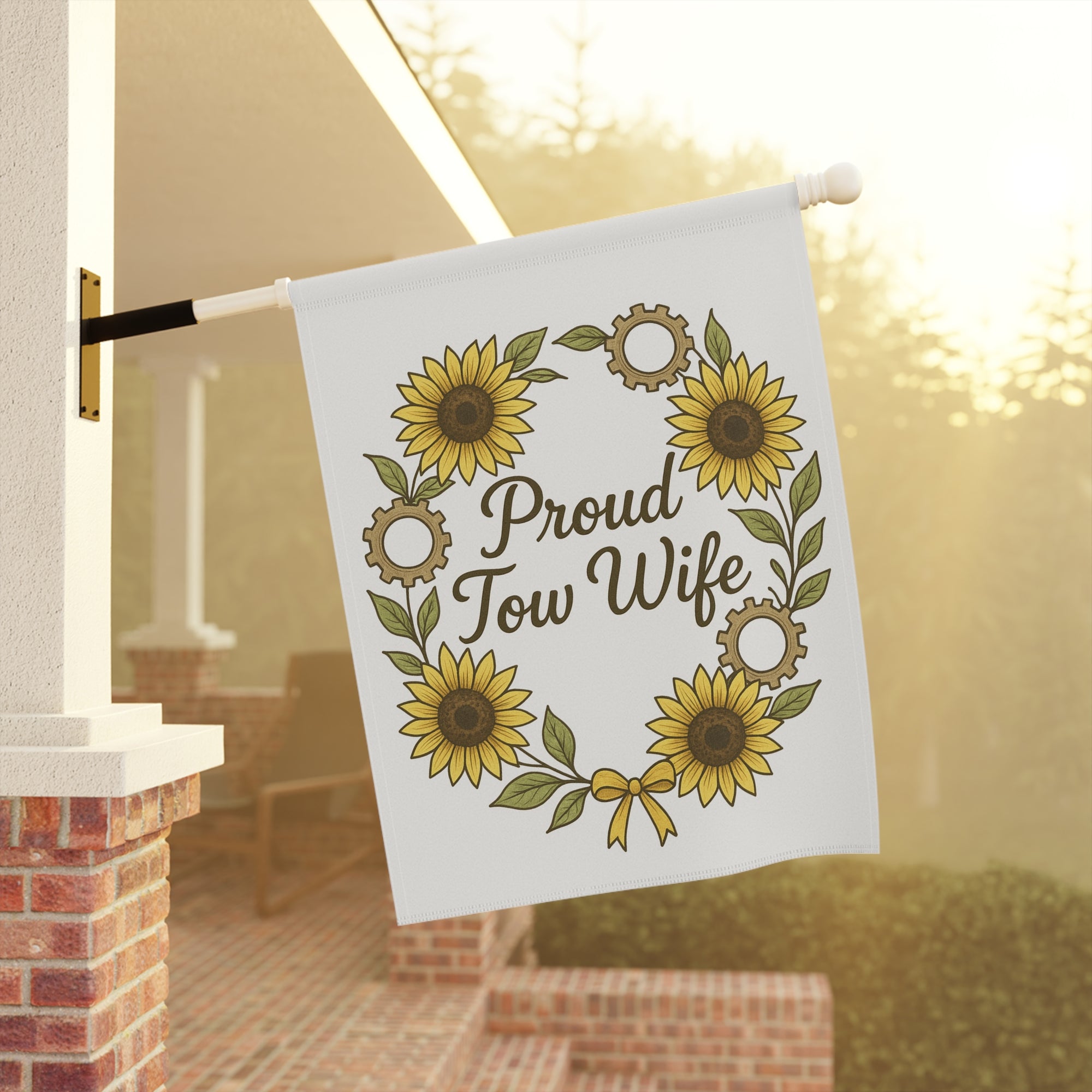 Proud Tow Wife Garden Flag - Double-side print