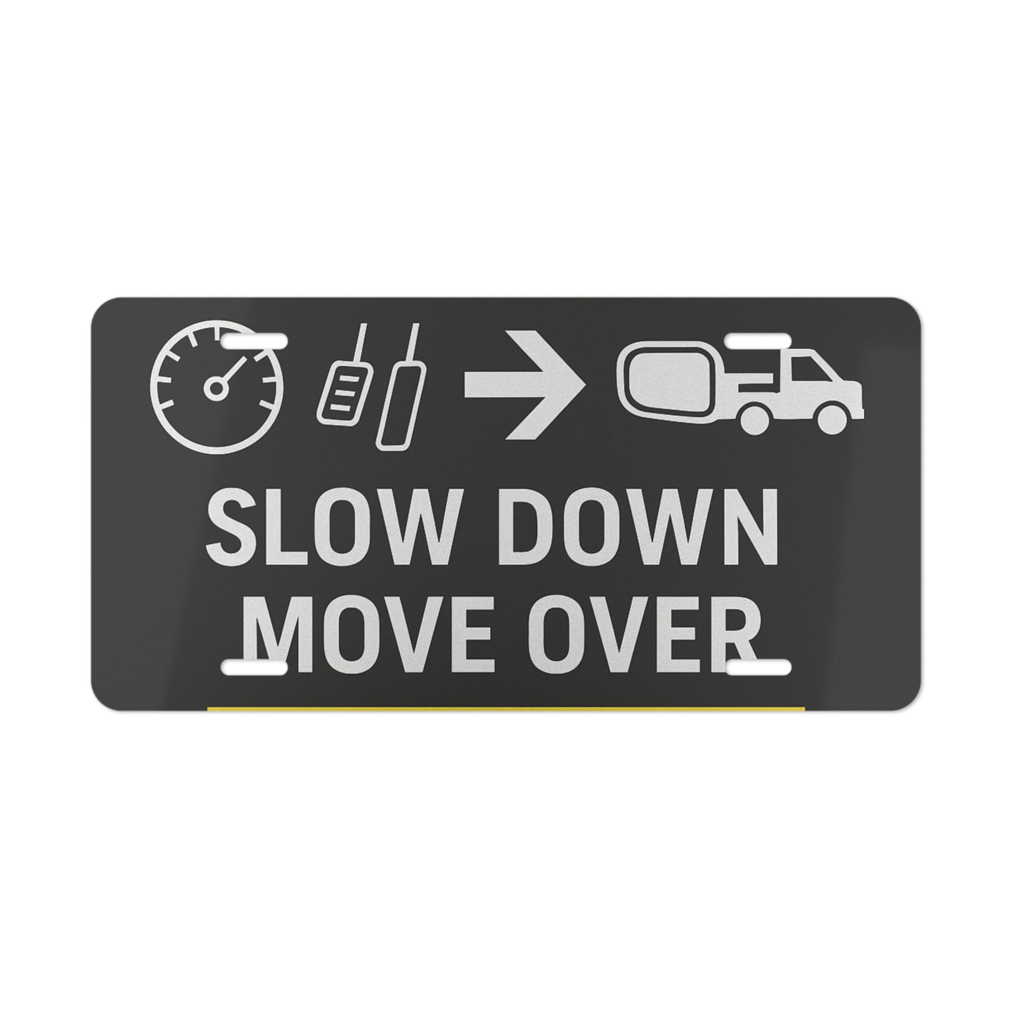 Slow Down Move Over License Plate