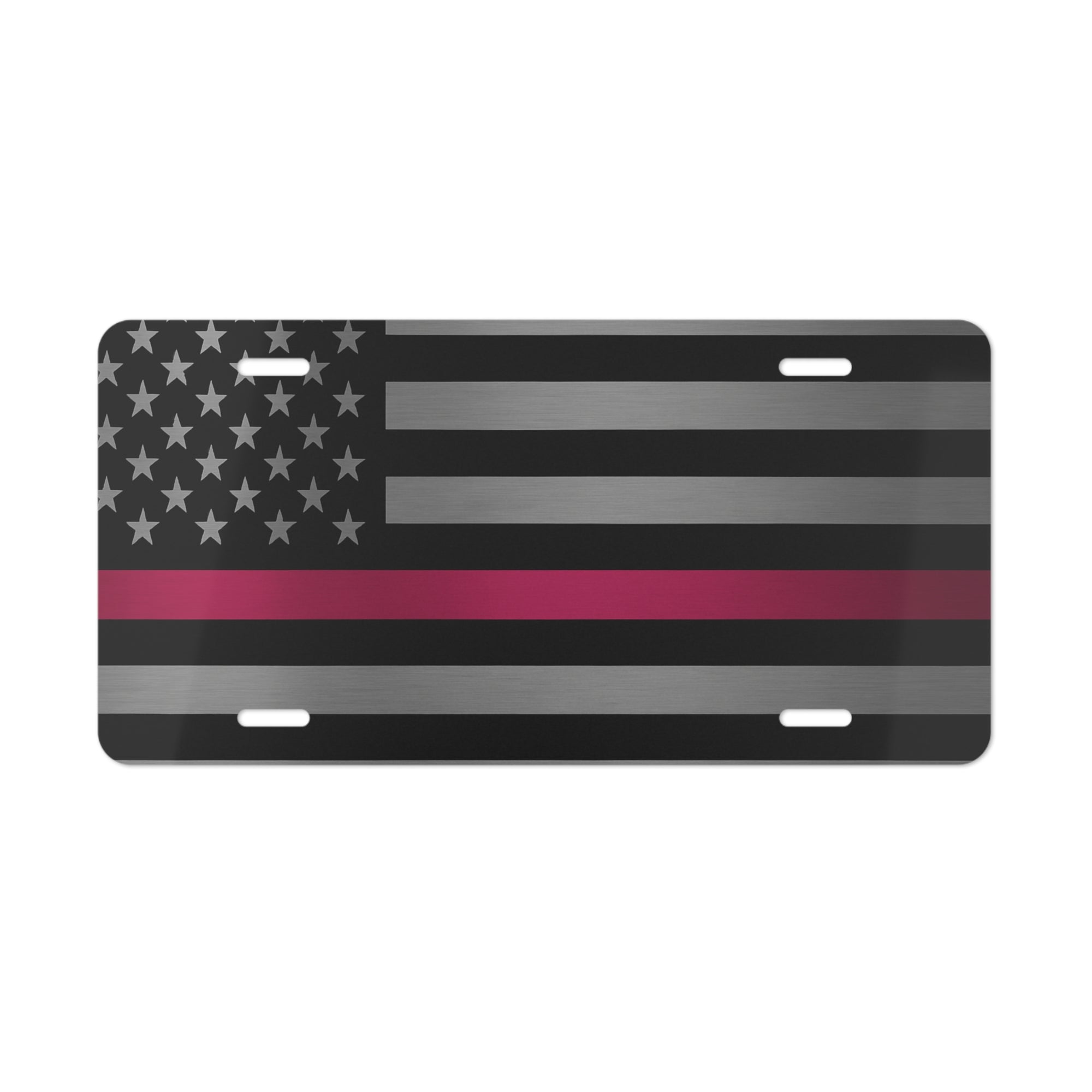 Thin Pink Line Flag Vanity Plate
