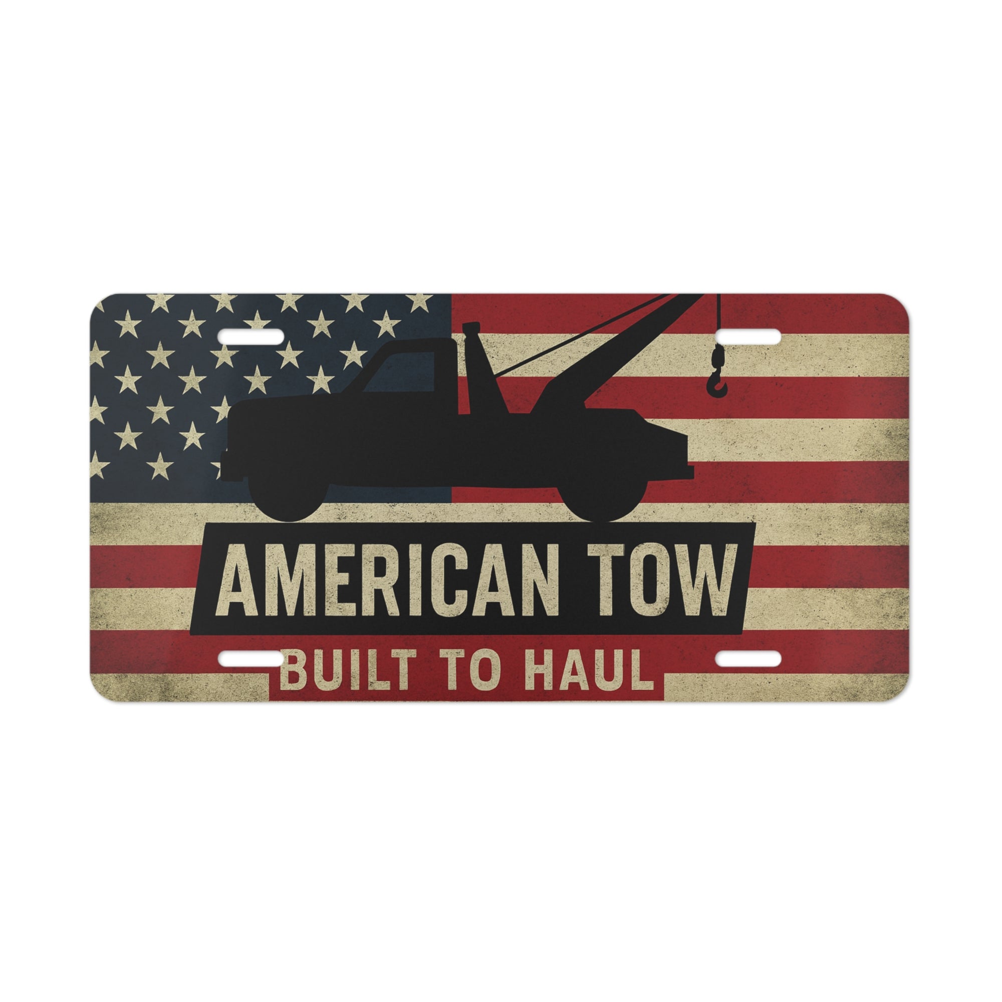 American Tow Built To Haul Vanity Plate