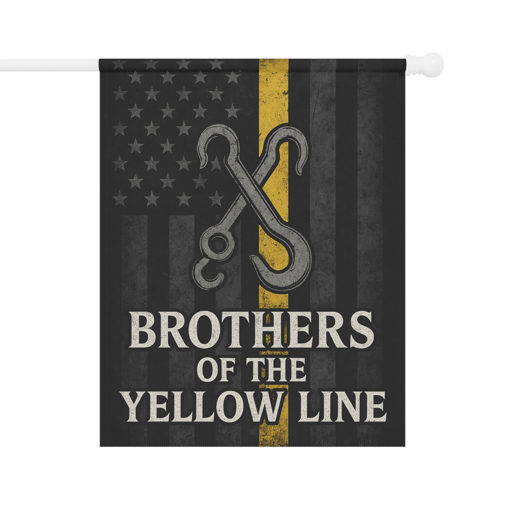 Brothers Of The Yellow Line Garden Flag - Double-side print