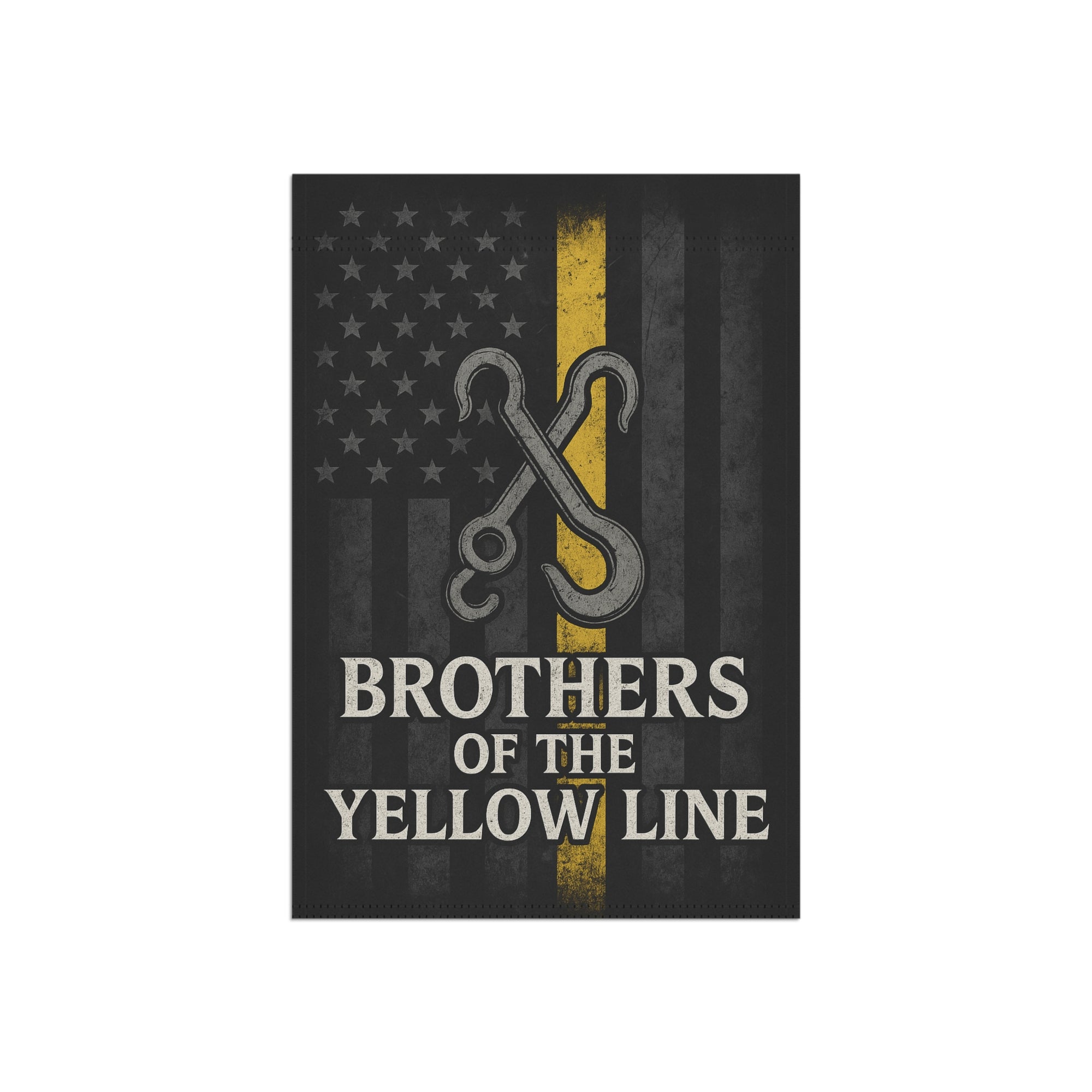 Brothers Of The Yellow Line Garden Flag - Double-side print