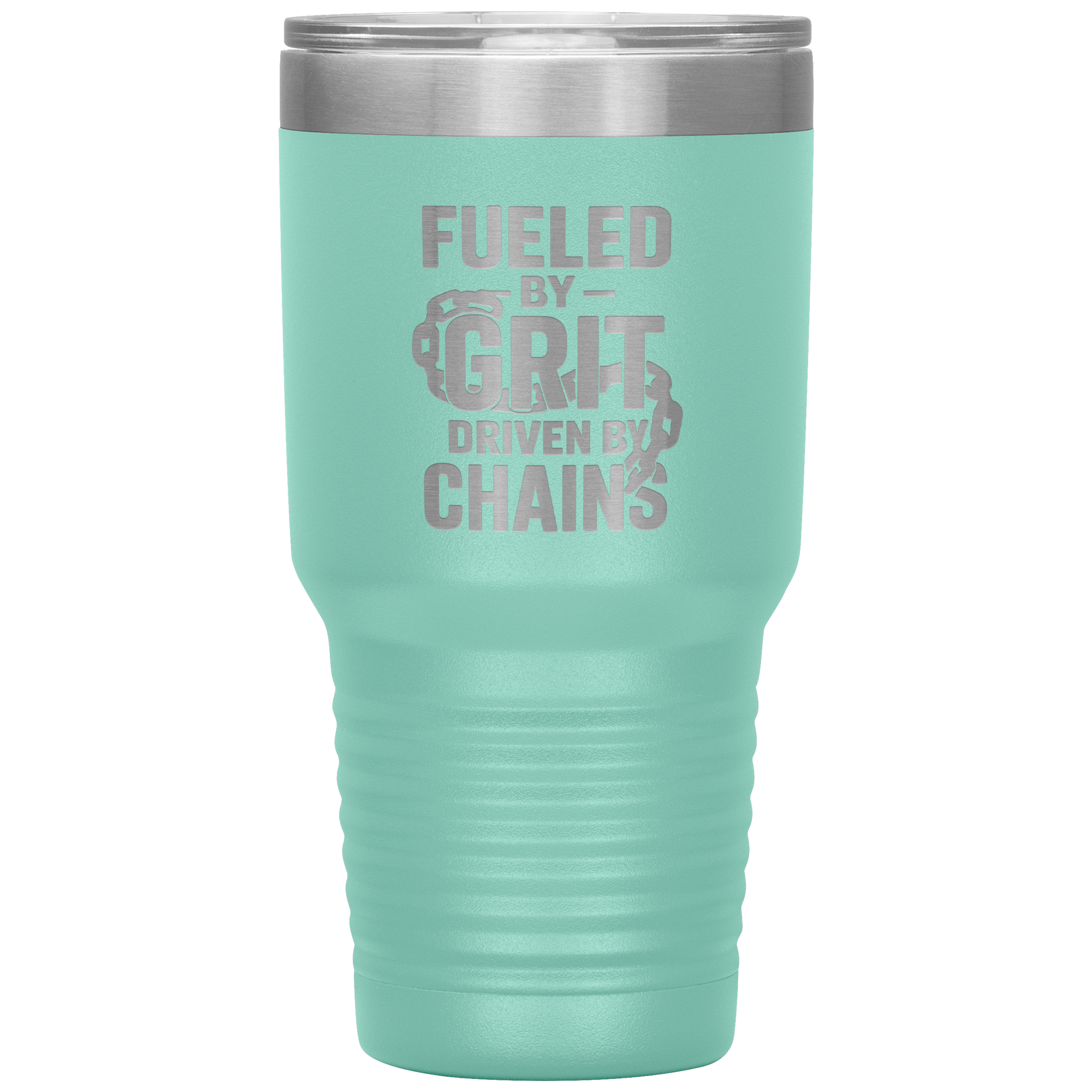 Fueled_by_Grit_Driven_by_Chains_Towing__30oz_Tumbler_Teal_Mockup.png