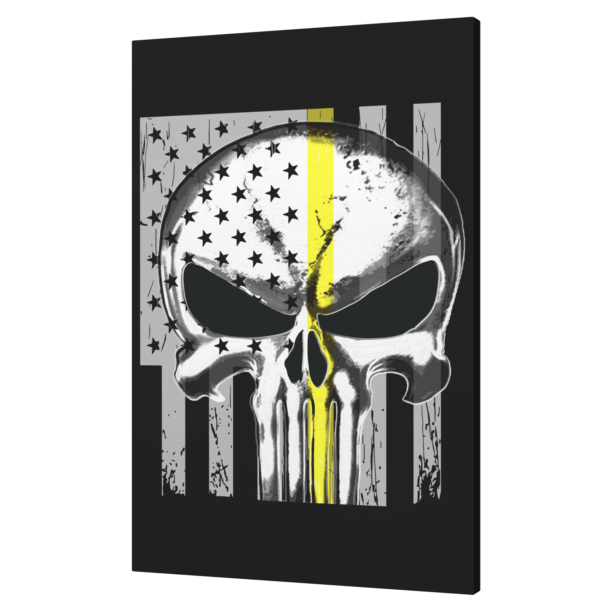 Thin_Yellow_Line_Punisher_Skull_Flag_Can_V_Angle_T_Mockup.png