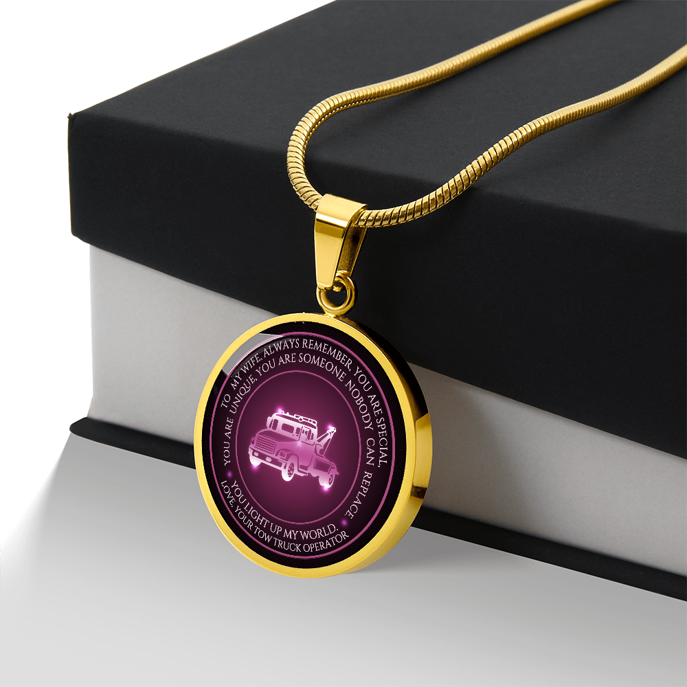 Proud Tow Wife Luxury Circle Necklace