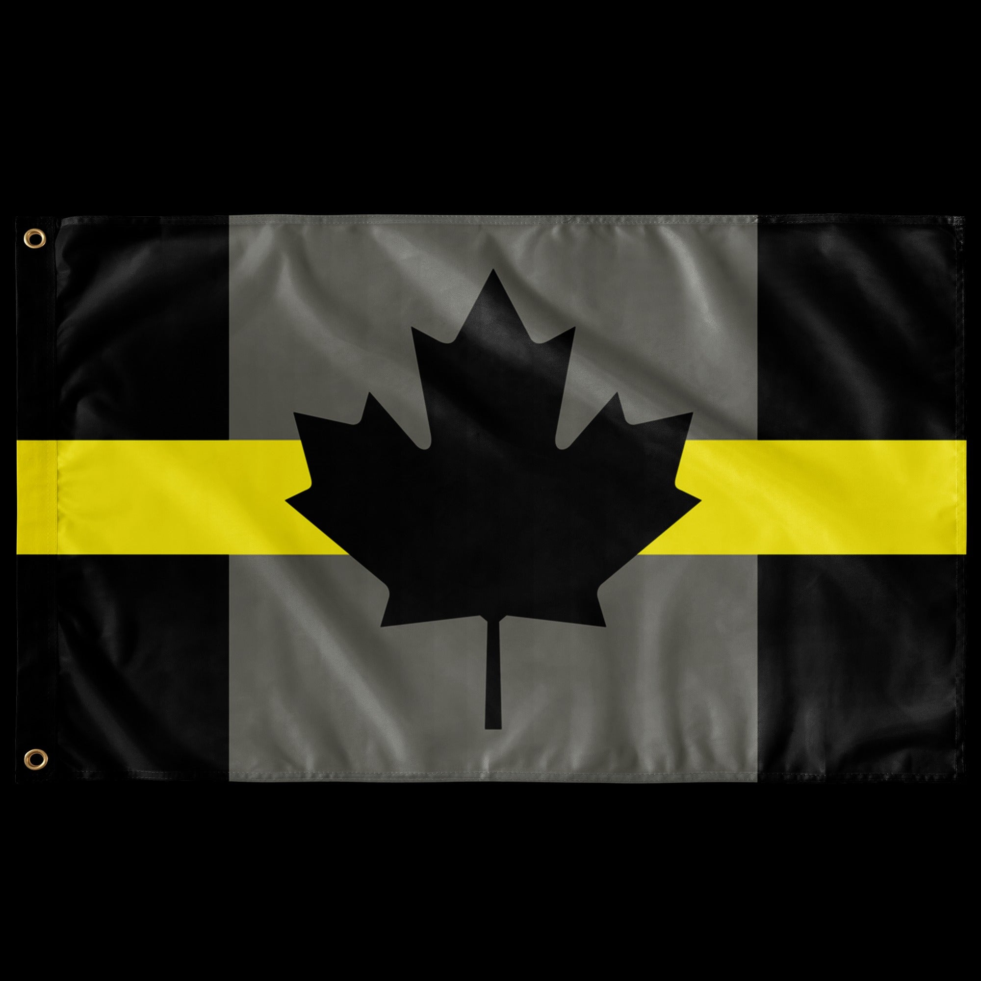 Canadian Thin Yellow Line Tow Flag – Double Sided Print