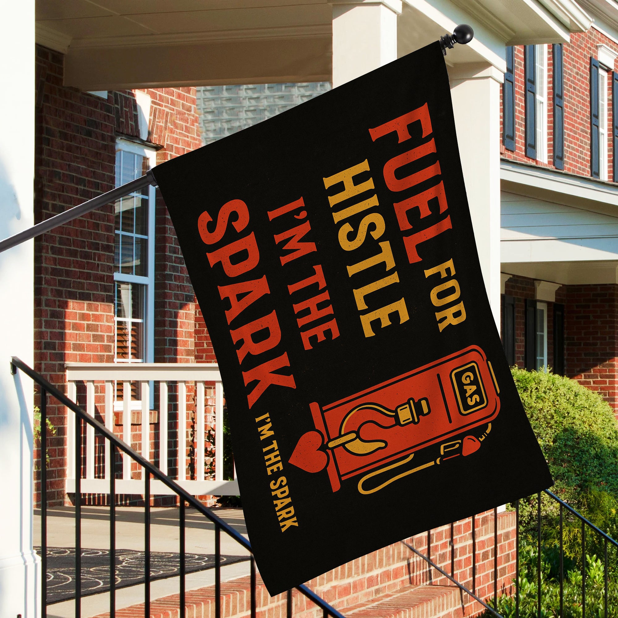 Double Sided Tow Flag – Fuel for Hustle, I'm the Spark Flag