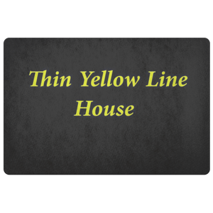 Thin Yellow Line House Doormat