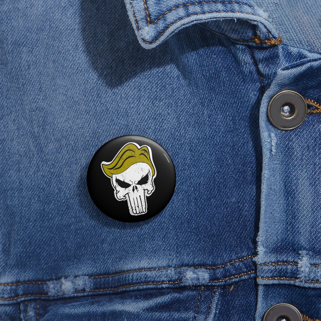 Trump Skull Pin Buttons