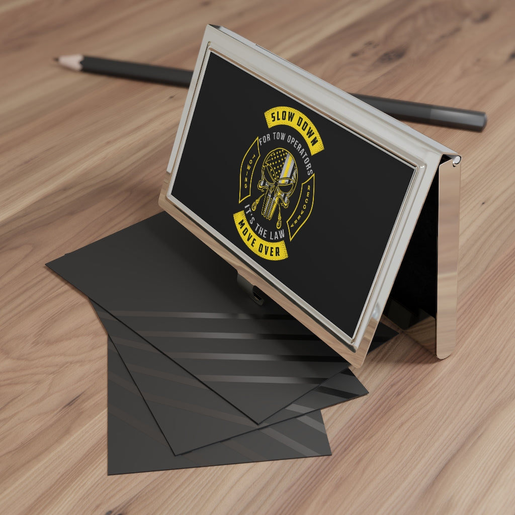 Slow Down Move Over Business Card Holder