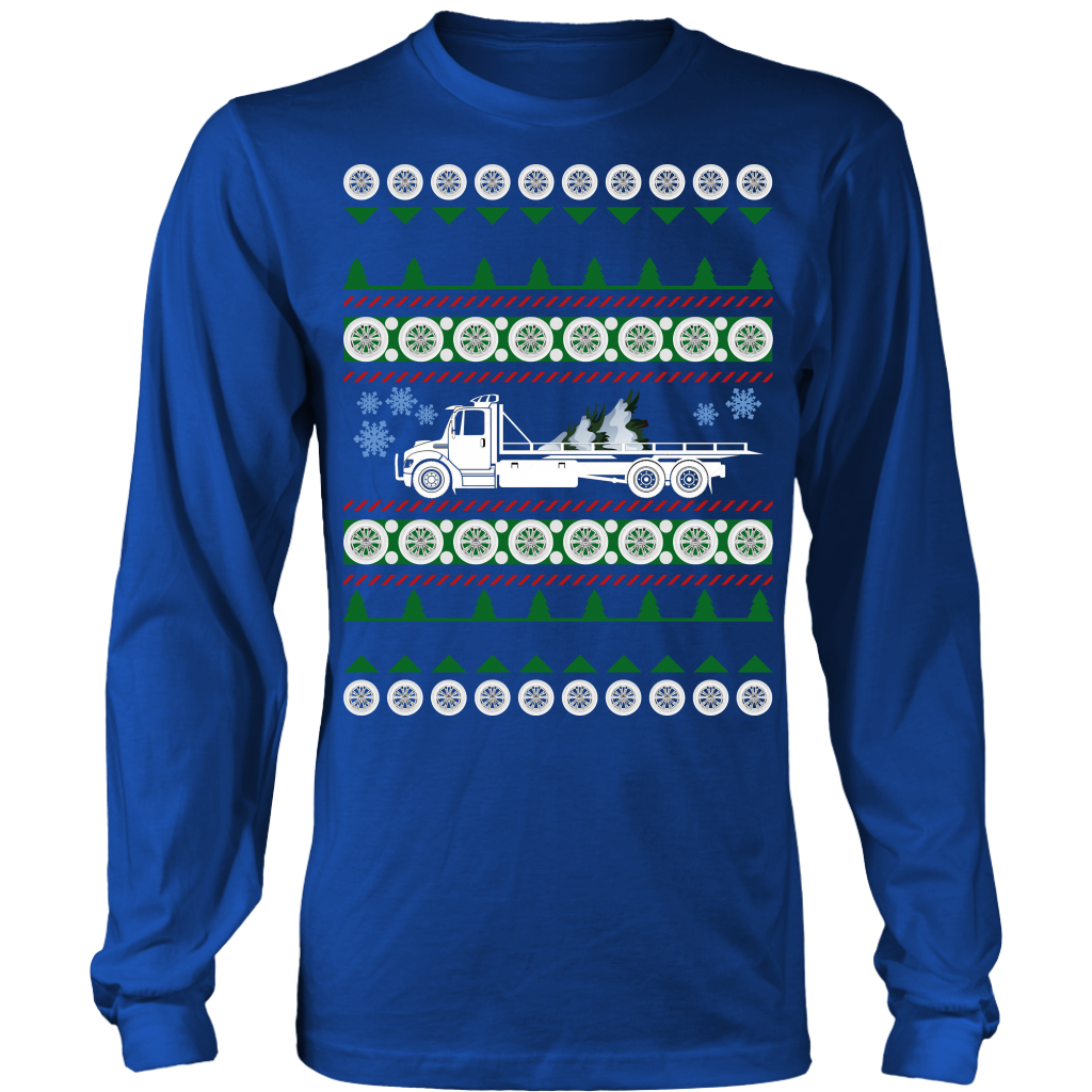 PROUD TOW TRUCK OPERATOR UGLY CHRISTMAS SWEATER