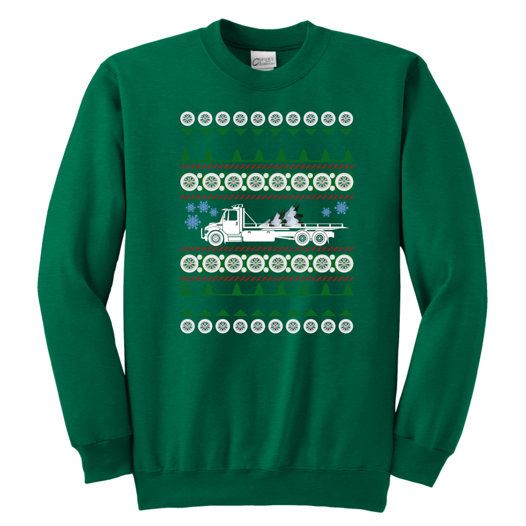 PROUD TOW TRUCK OPERATOR UGLY CHRISTMAS SWEATER