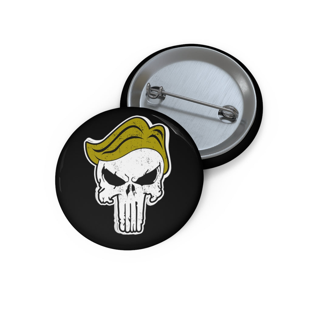 Trump Skull Pin Buttons