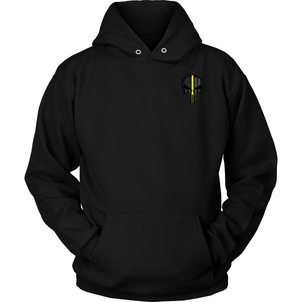 Thin Yellow Line Skull Double Side Shirt
