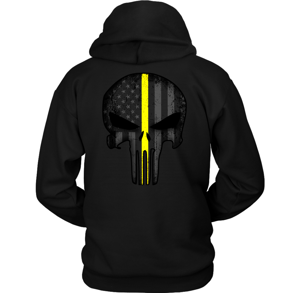 Thin Yellow Line Skull Double Side Shirt