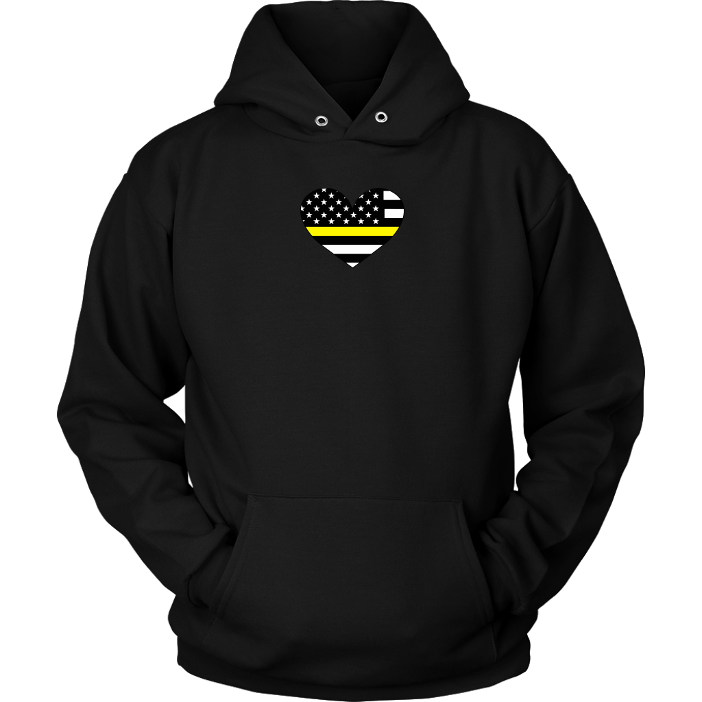 Thin Yellow Line Heart Shirt