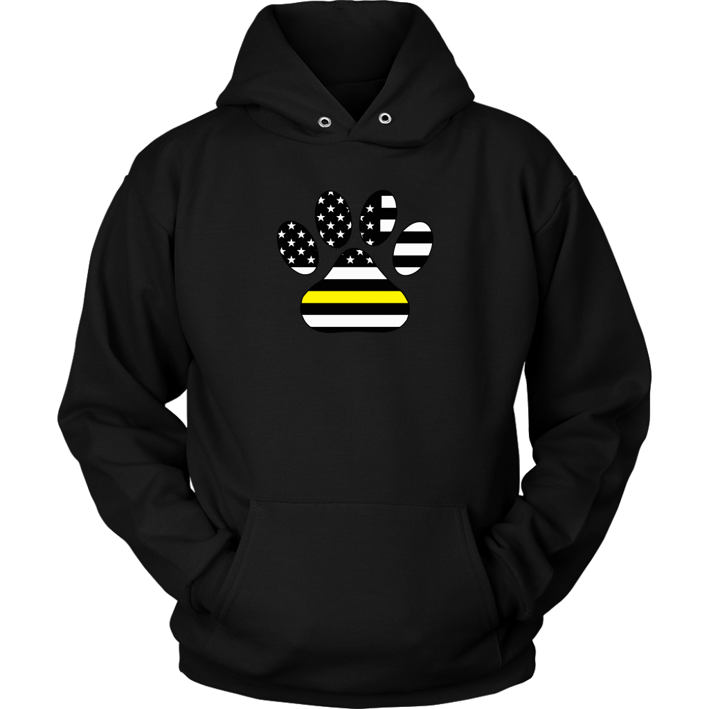 Thin Yellow Line Paw Print Shirt