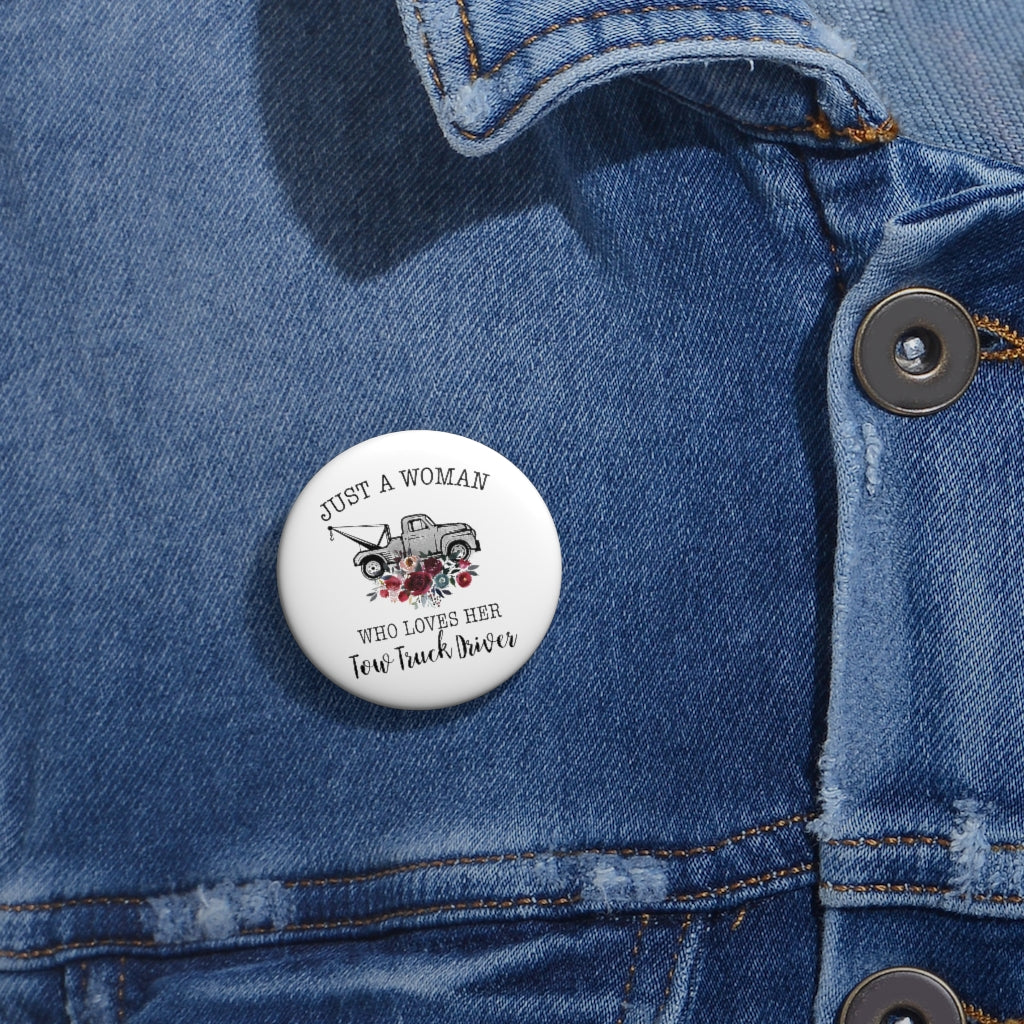 Tow Women Pin Buttons