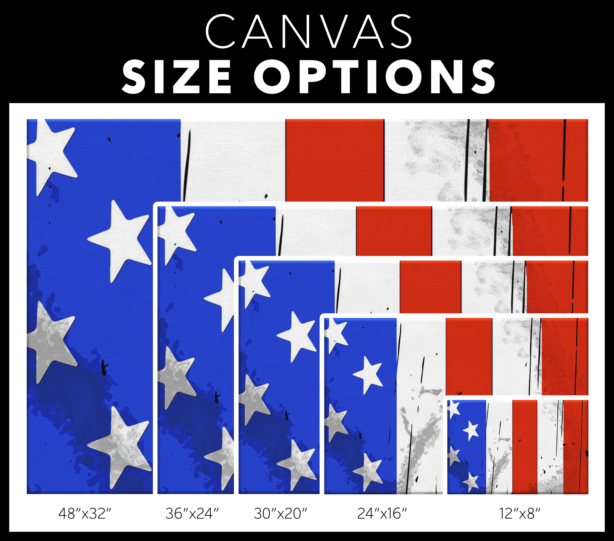 American Flag Canvas Wall Art